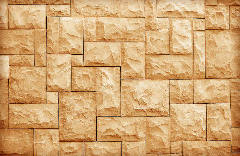 Papermoon Fototapete "NEU" PREMIUM-VLIES-Tapete, leicht strukturiert, Seidenmatt, restlos trocken abziehbar, (komplett Set inkl. Tapetenkleister, 5644), Stone wall