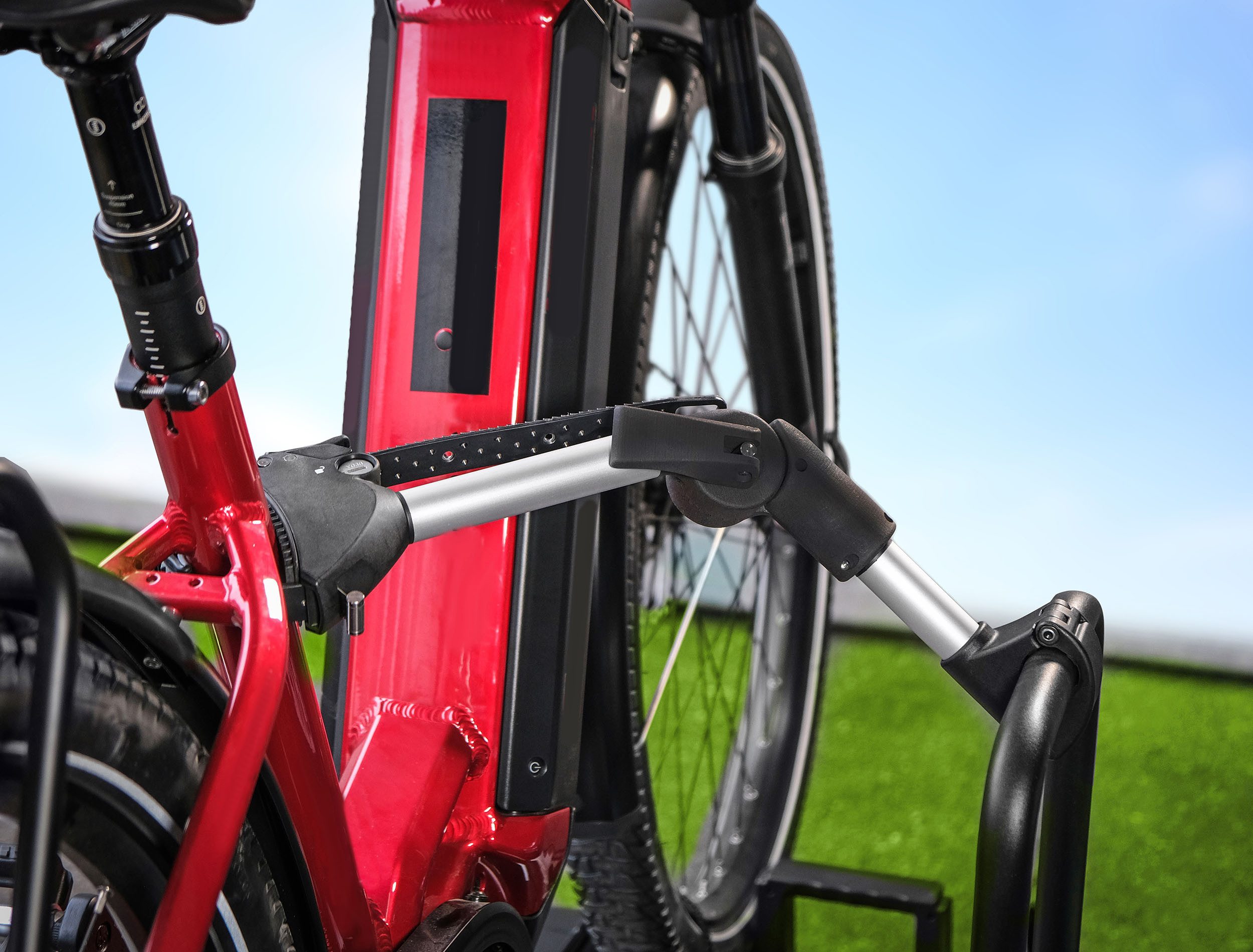EUFAB Fahrradträger-Rahmenhalter Verstellbarer Strap-Rahmenhalter 27cm, (Packung)