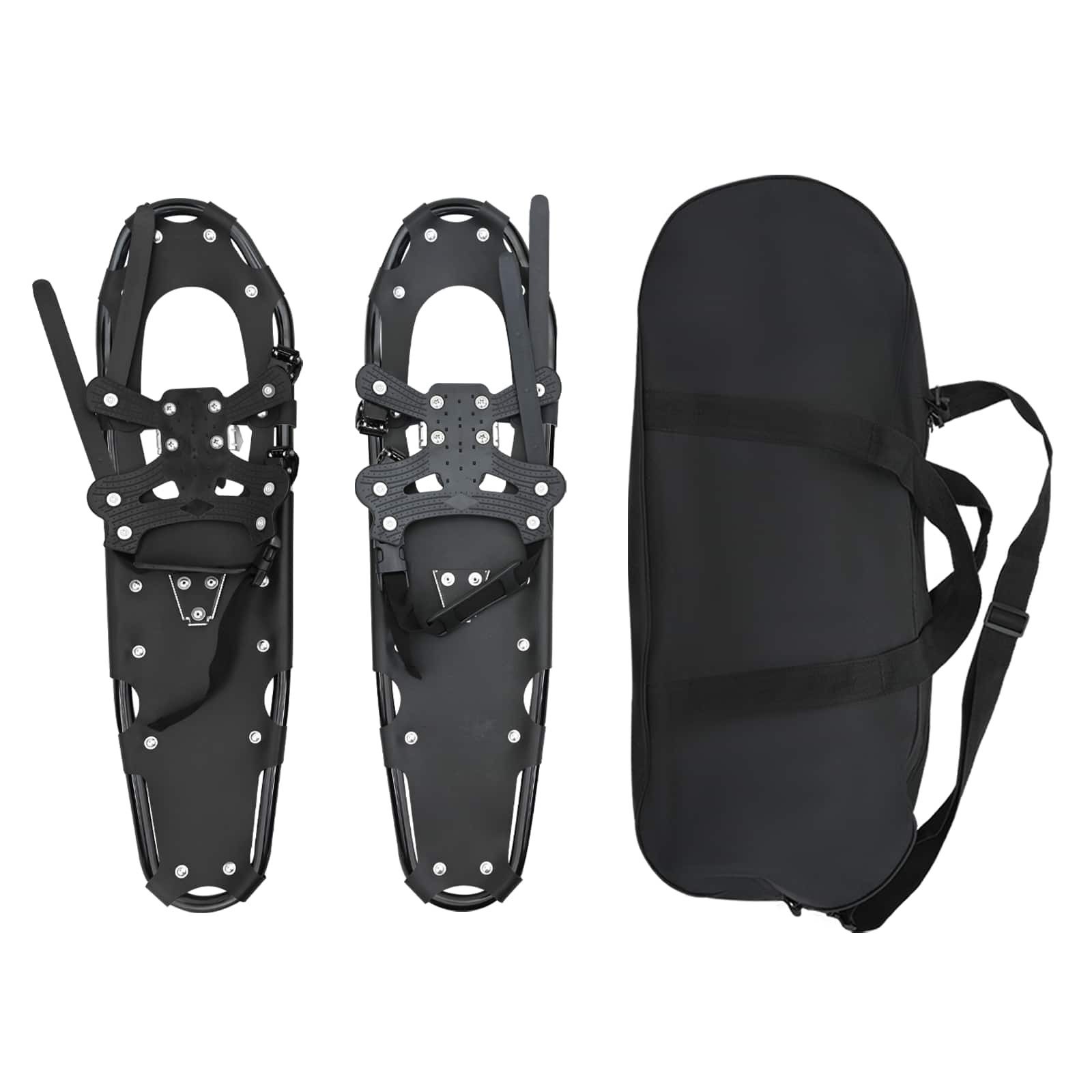 vidaXL Schneeschuhe 3 in 1 Schneeschuhe Schwarz 78,5 x 22 cm Aluminium und HDPE (1-tlg)