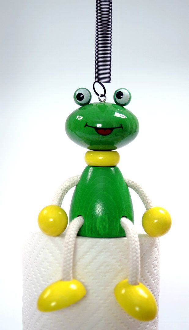 HESS SPIELZEUG Lernspielzeug Holzspielzeug Schwingfigur Frosch BxLxH 100x70x120mm NEU