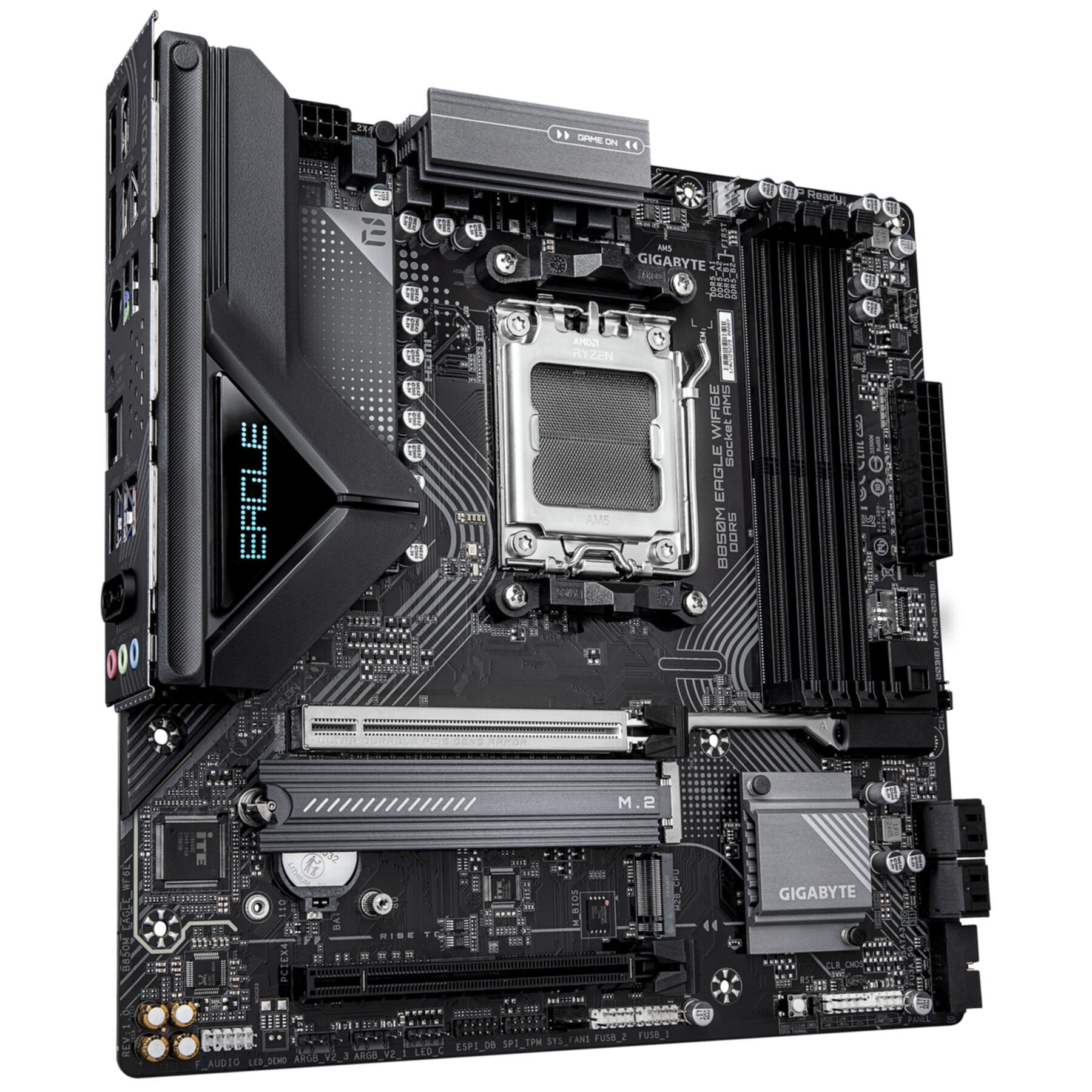 Gigabyte B850M EAGLE WIFI6E Mainboard - AMD Ryzen 9000 Serie CPUs, 8+2+2 Phasen Mainboard