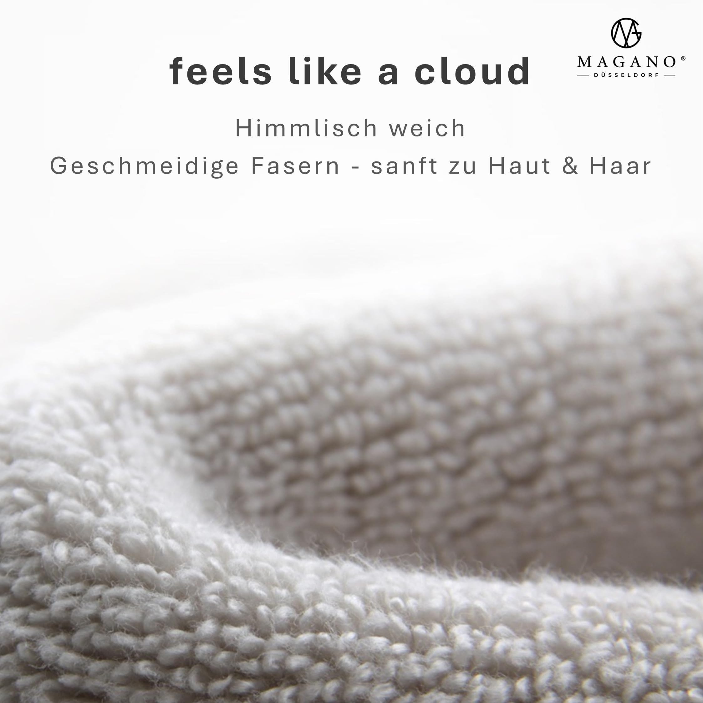 MAGANO Handtücher Set, Bambus & Baumwolle, Luxusqualität, (Set, 2-St), Gewebedichte 600g/m², Handtuch 50x70 cm oder Duschhandtuch 70x140 cm