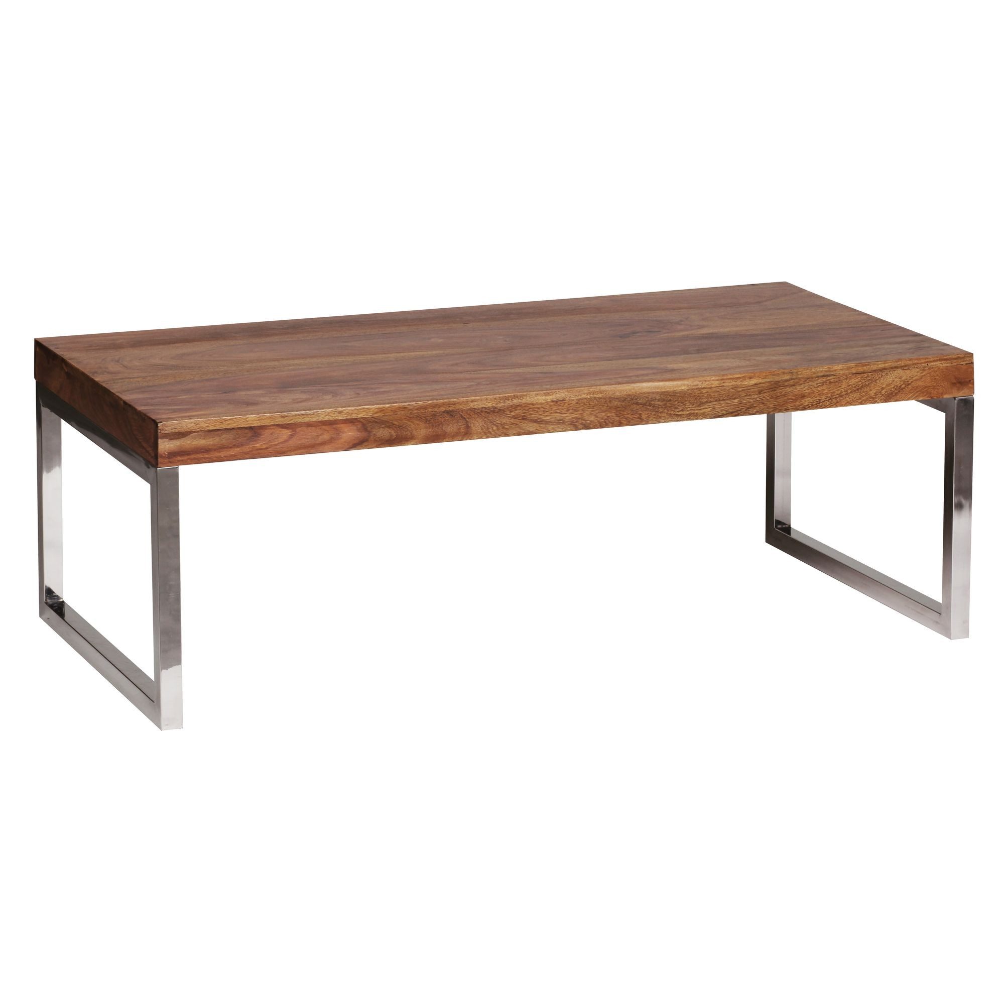 furnicato Couchtisch Massivholz, Walnuss Finish 120x60cm (1-St)