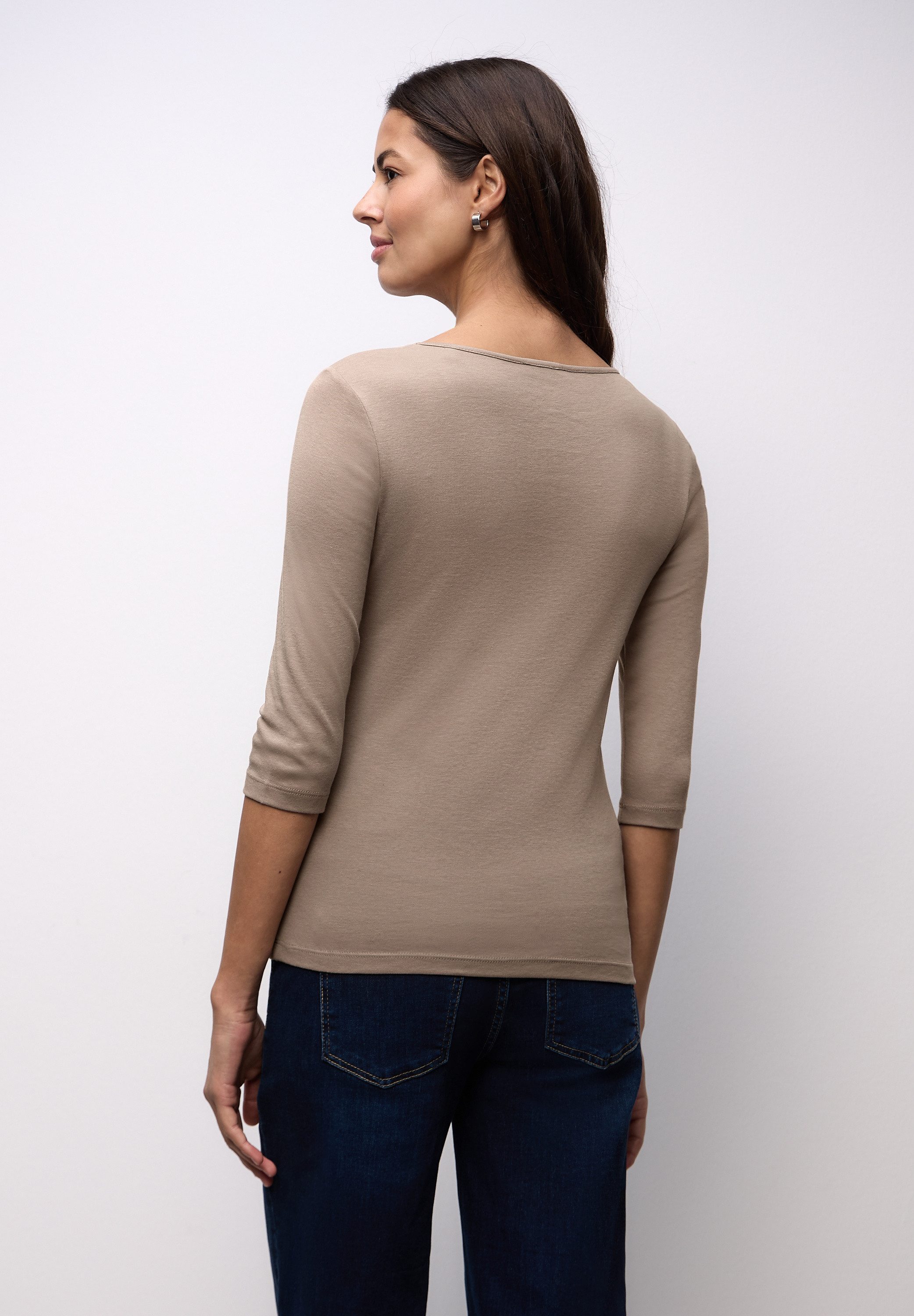 STREET ONE 3/4-Arm-Shirt Style Pania im Basic-Style, mit Rundhals günstig online kaufen