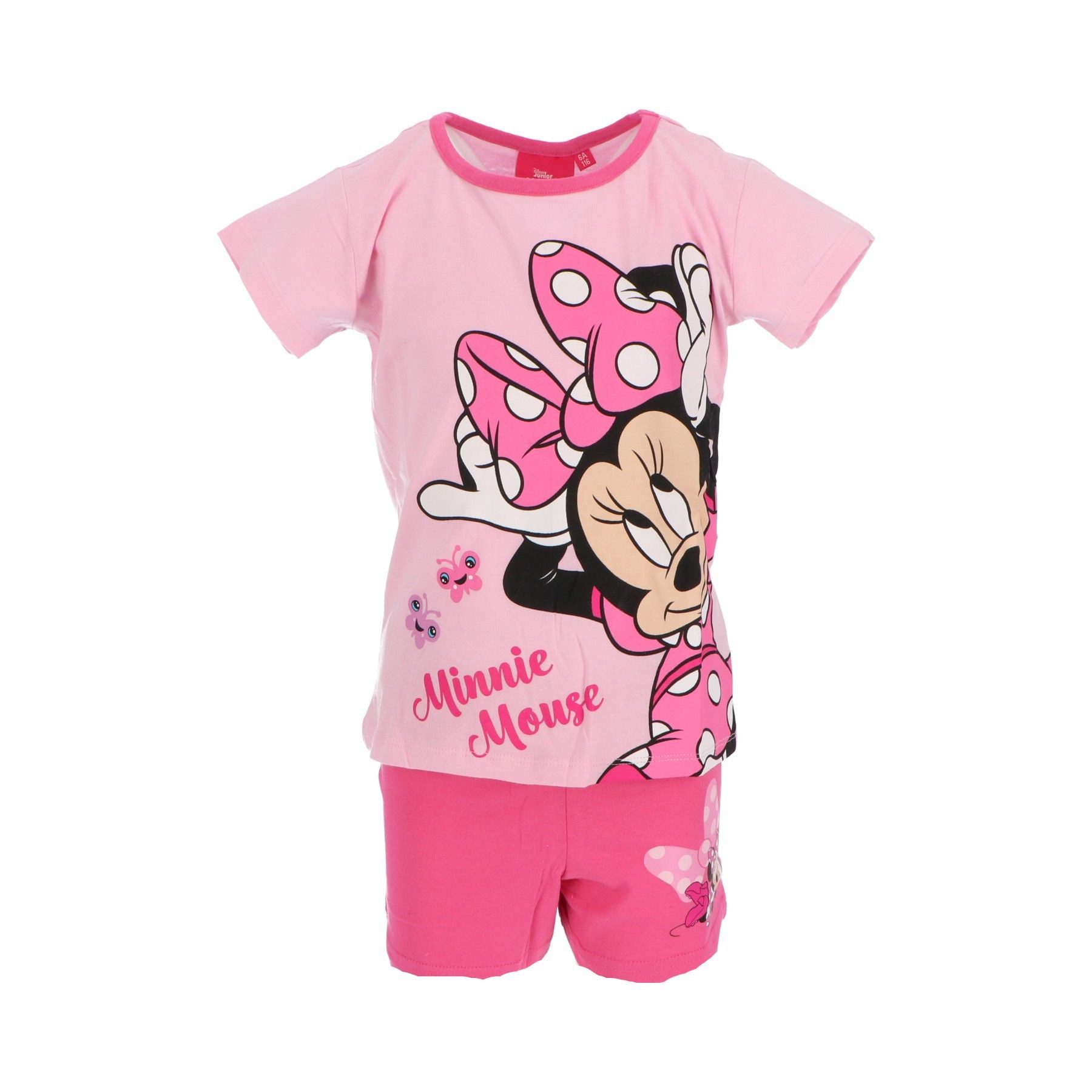 Disney Minnie Mouse Pyjama Shortama – Kinderpyjama & Sommer Schlafanzug aus 100% Baumwolle