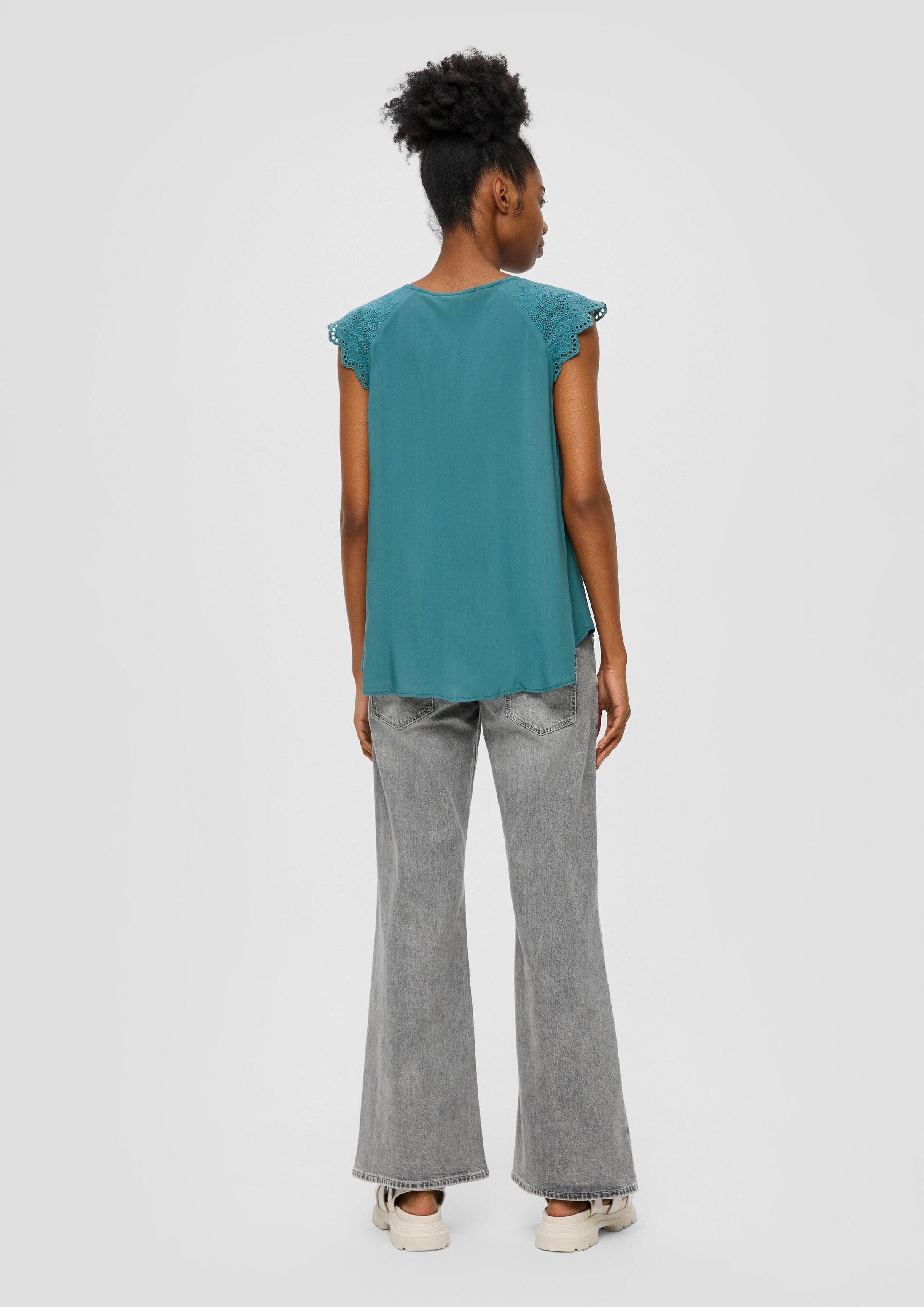 QS Blusentop Bluse Blusentop aus Viskose