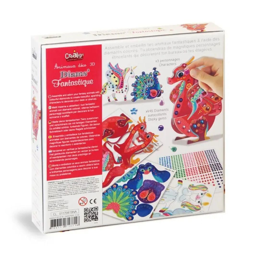 suebidou Kreativset Bastelset 3D-Deco-Tiere „Fantastische Diamanten“ für Ki günstig online kaufen
