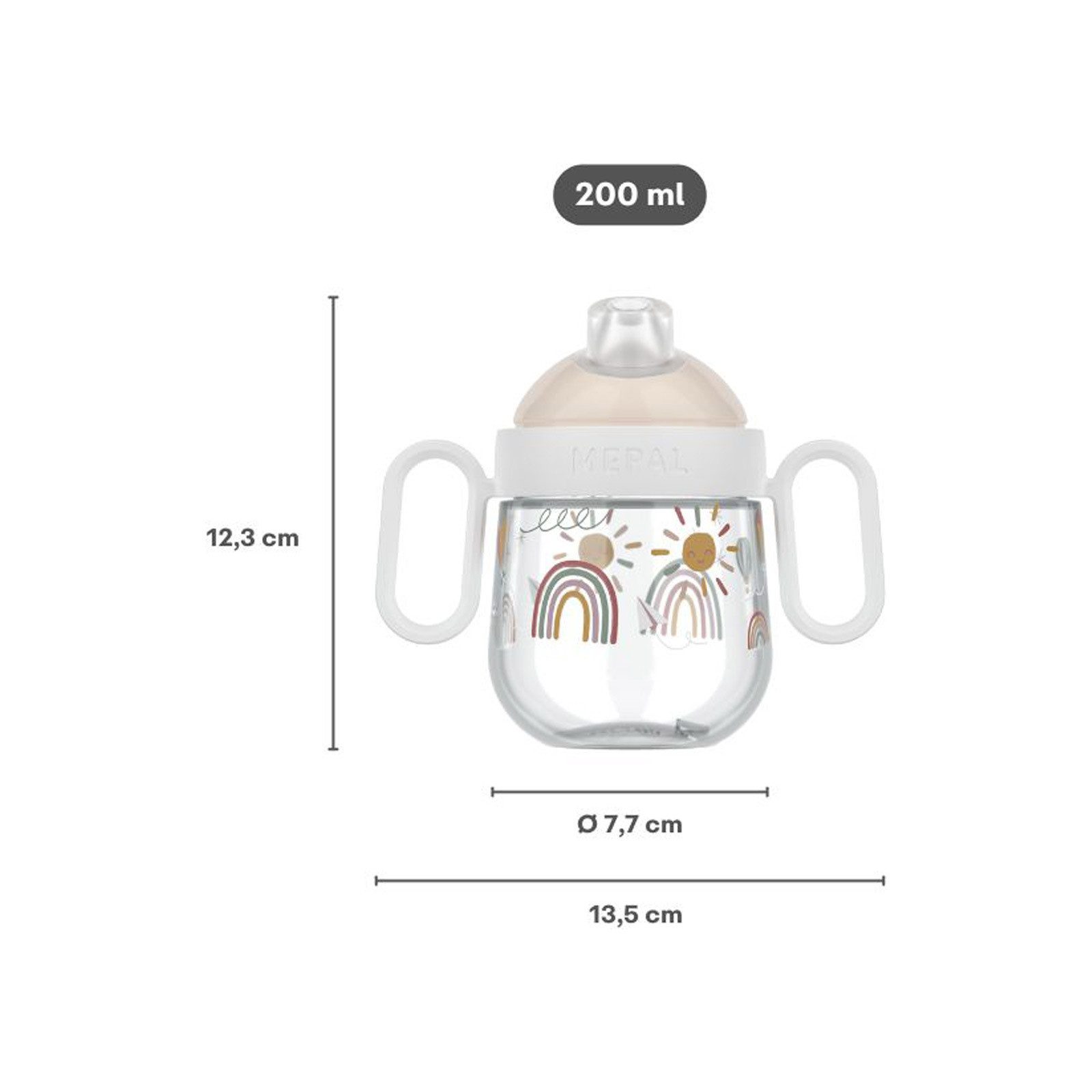 Mepal Kinderbecher Mio (2025) Antitropf-Trinklernbecher 200 ml, 1-tlg., Polypropylen, Silikon, Tritan – Bild 4 von 5