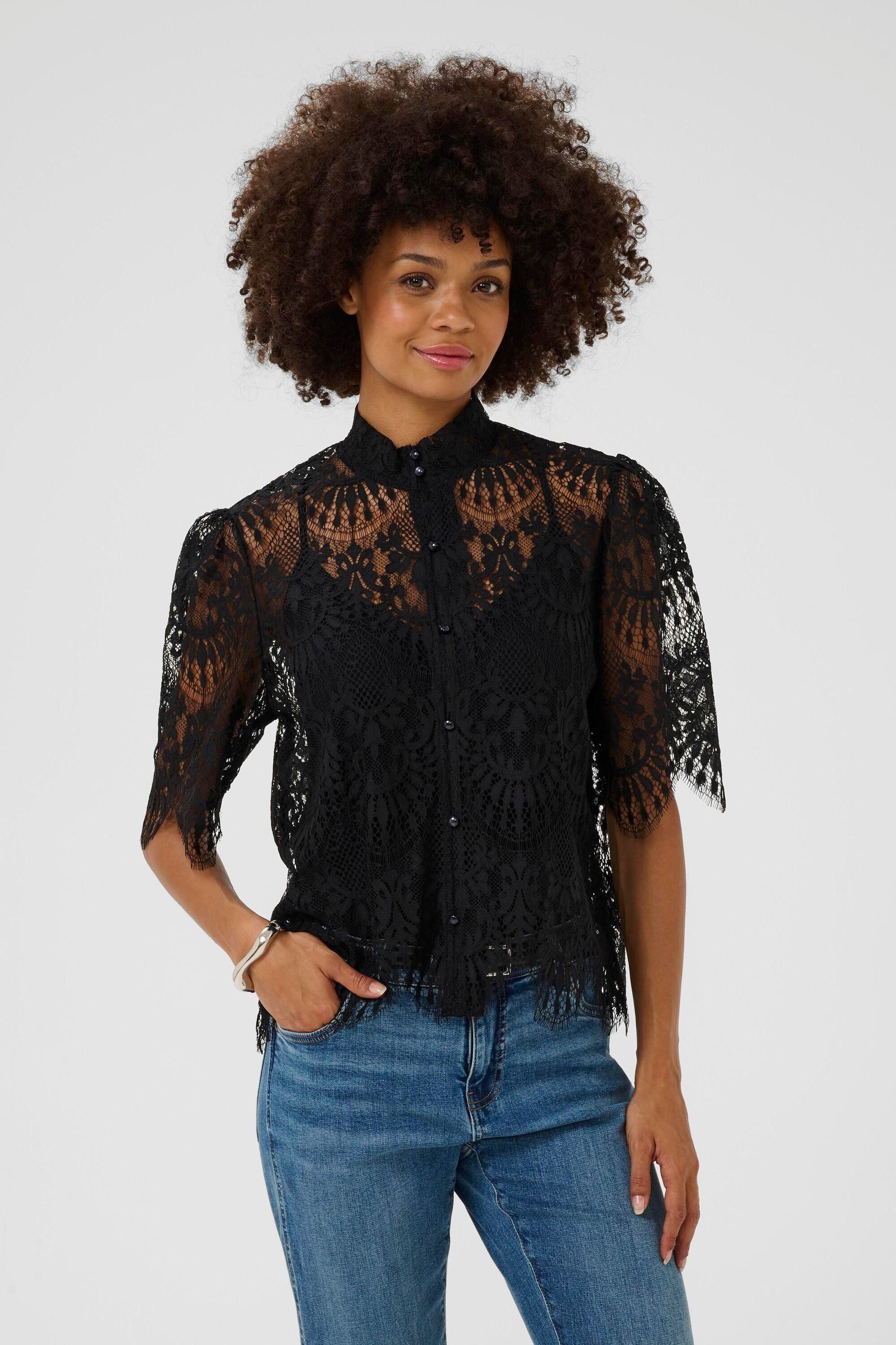 Culture Kurzarmbluse Kurzarm-Bluse CUokram günstig online kaufen