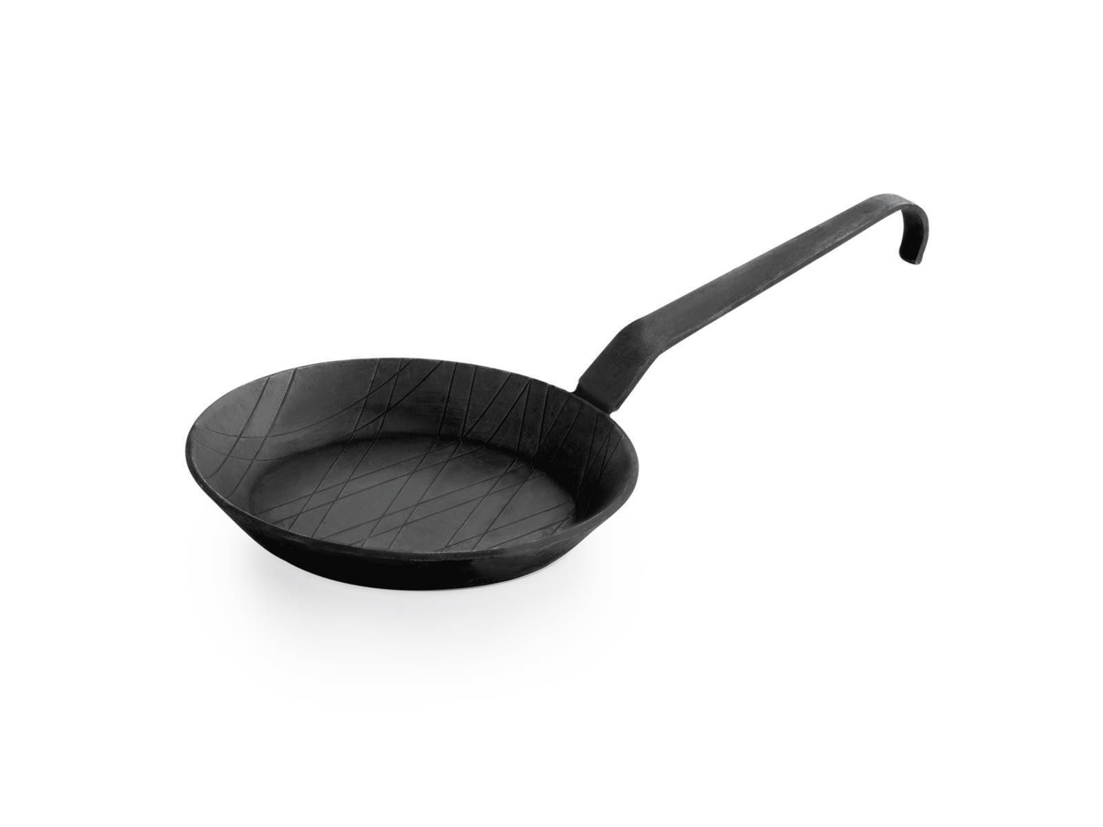 Gastro Spirit Servierpfanne Brat- und Servierpfanne aus Eisen mit Hakenstiel, Ø 45 cm