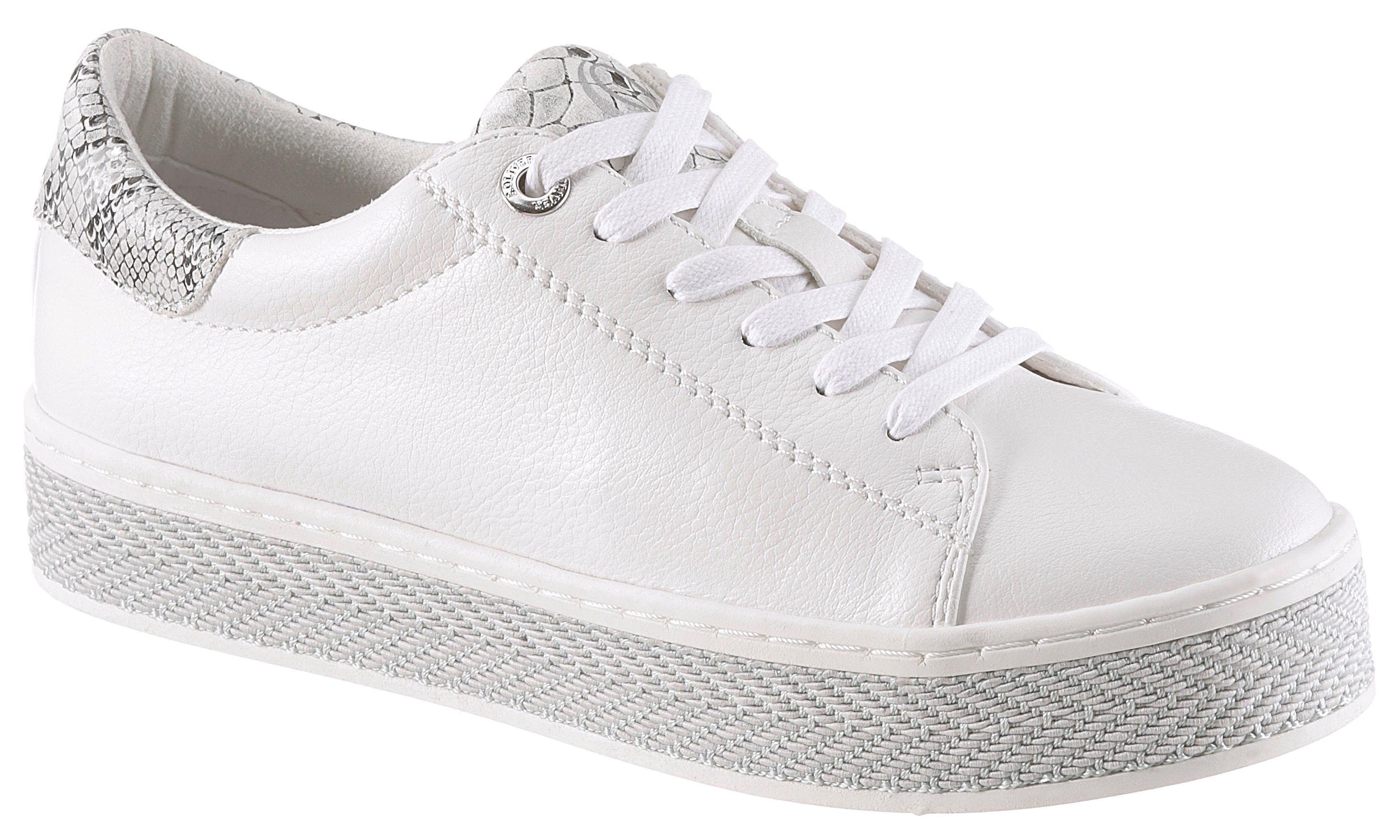 s.Oliver Plateausneaker im schlichten Design mit s.Oliver Plateau Sneaker für Damen online kaufen |