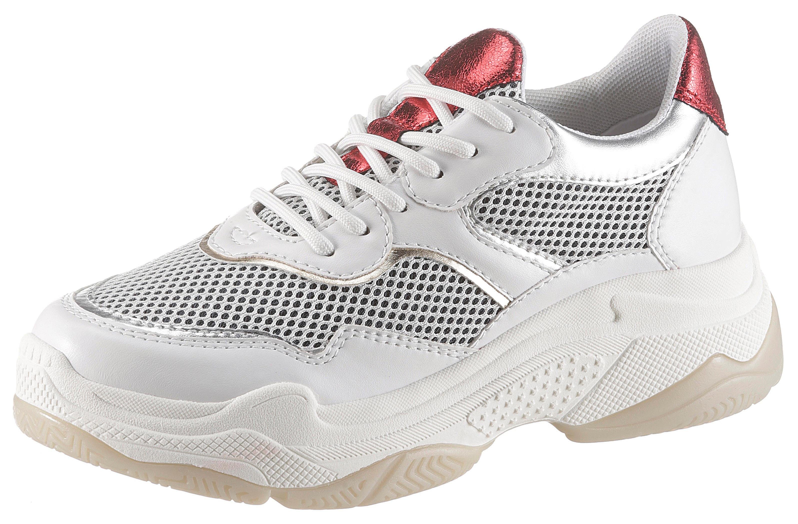 s.Oliver Plateausneaker mit Metallicdetails, Bild 1