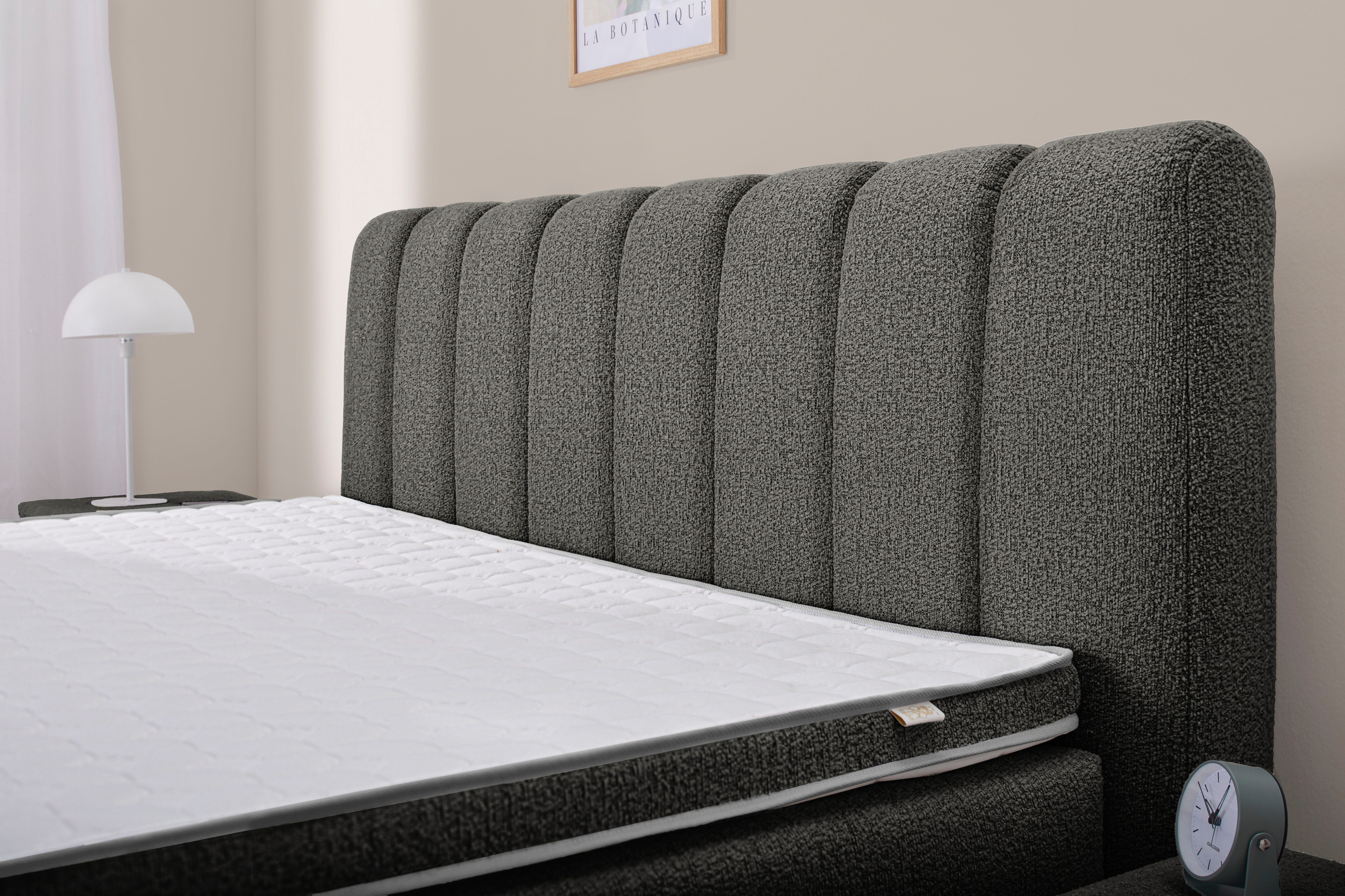 Jockenhöfer Gruppe Boxspringbett Tilda, wahlweise mit oder ohne Bettkasten, inkl. 7-Zonen-TTFK-Matratze, Kaltschaumtopper, 180x200cm