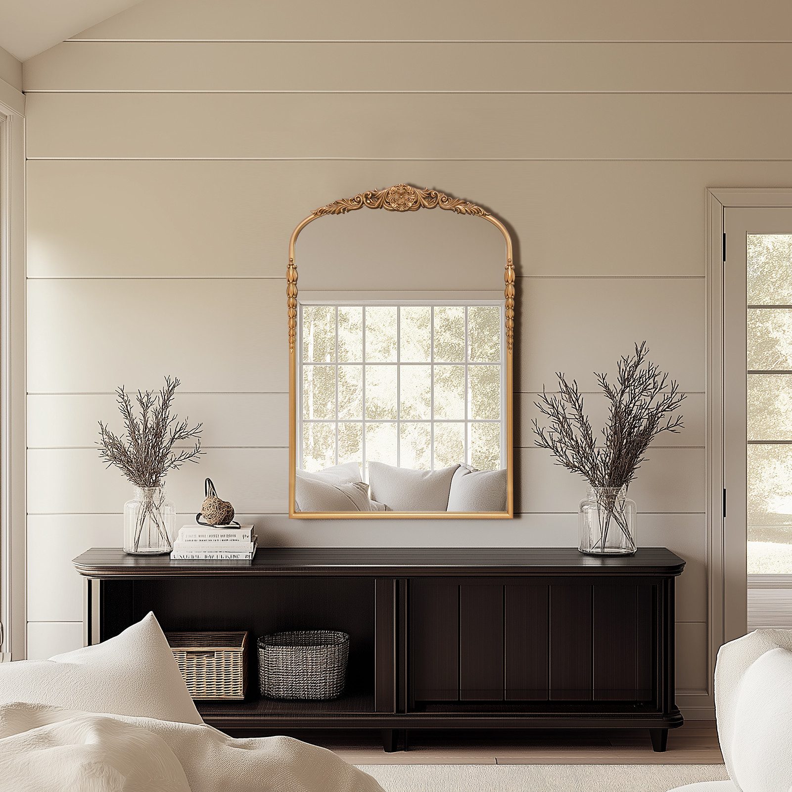 G-LEAF Wandspiegel im zeitlosen Vintage-Design aus günstig online kaufen