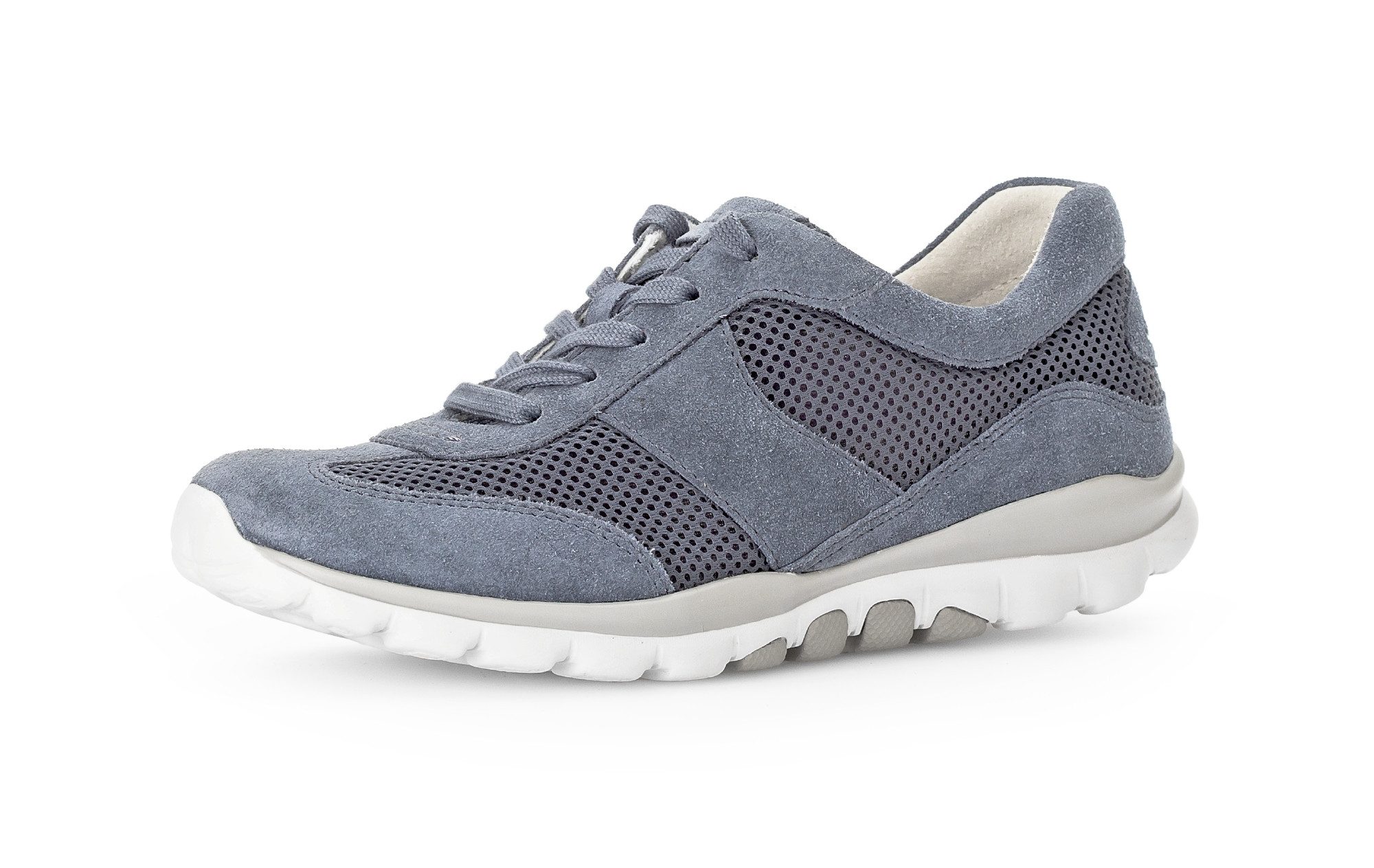 Gabor Rollingsoft Keilsneaker, Freizeitschuh, Halbschuh, Schnürschuh mit Logoschriftzug