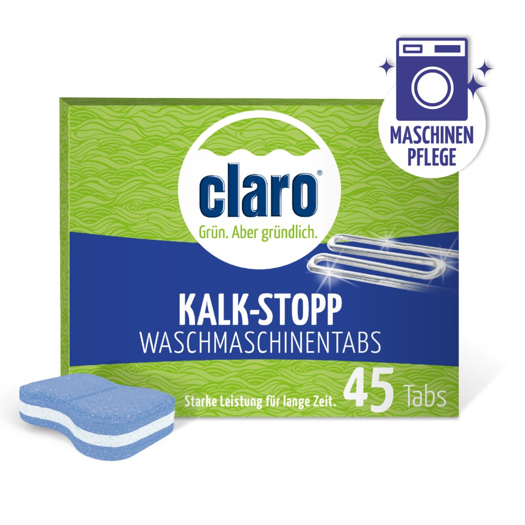 claro claro Kalk-Stopp Waschmaschinen-Tabs 45 Stk. á 16 g Kalklöser (1-St)