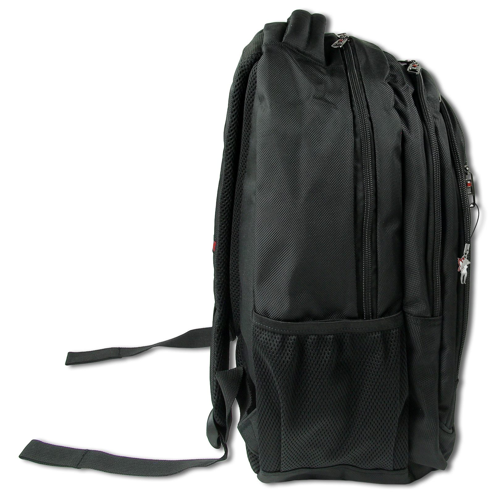 Travel N Meet Reisetasche Travel N Meet Businessrucksack, Rucksack (Freizeitrucksack), Herren Freizeitrucksack Polyester, schwarz ca. 49cm hoch
