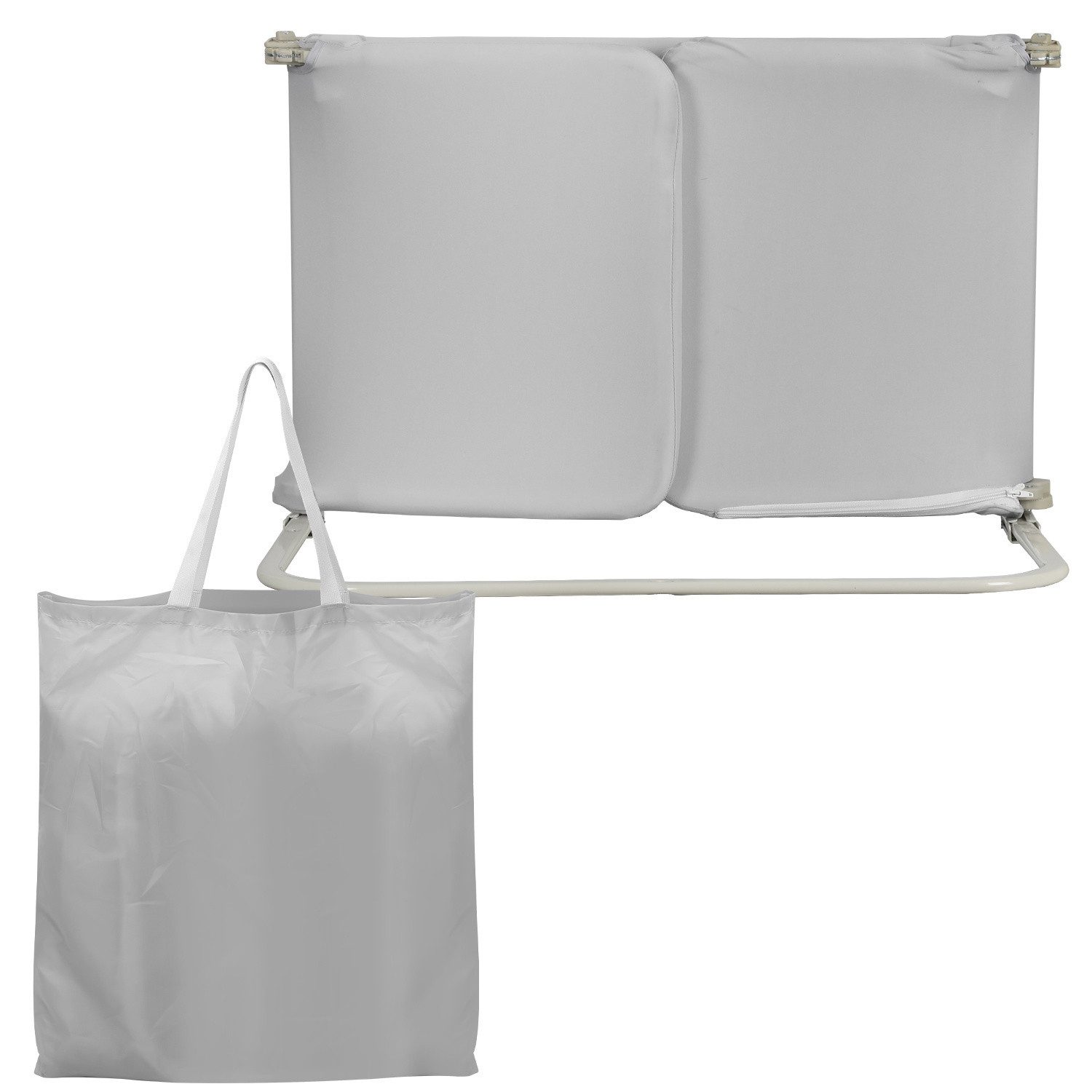 Clanmacy Bettschutzgitter Bettschutzgitter 180cm Grau Faltbar Höhenverstellbar Tasche (1 St)