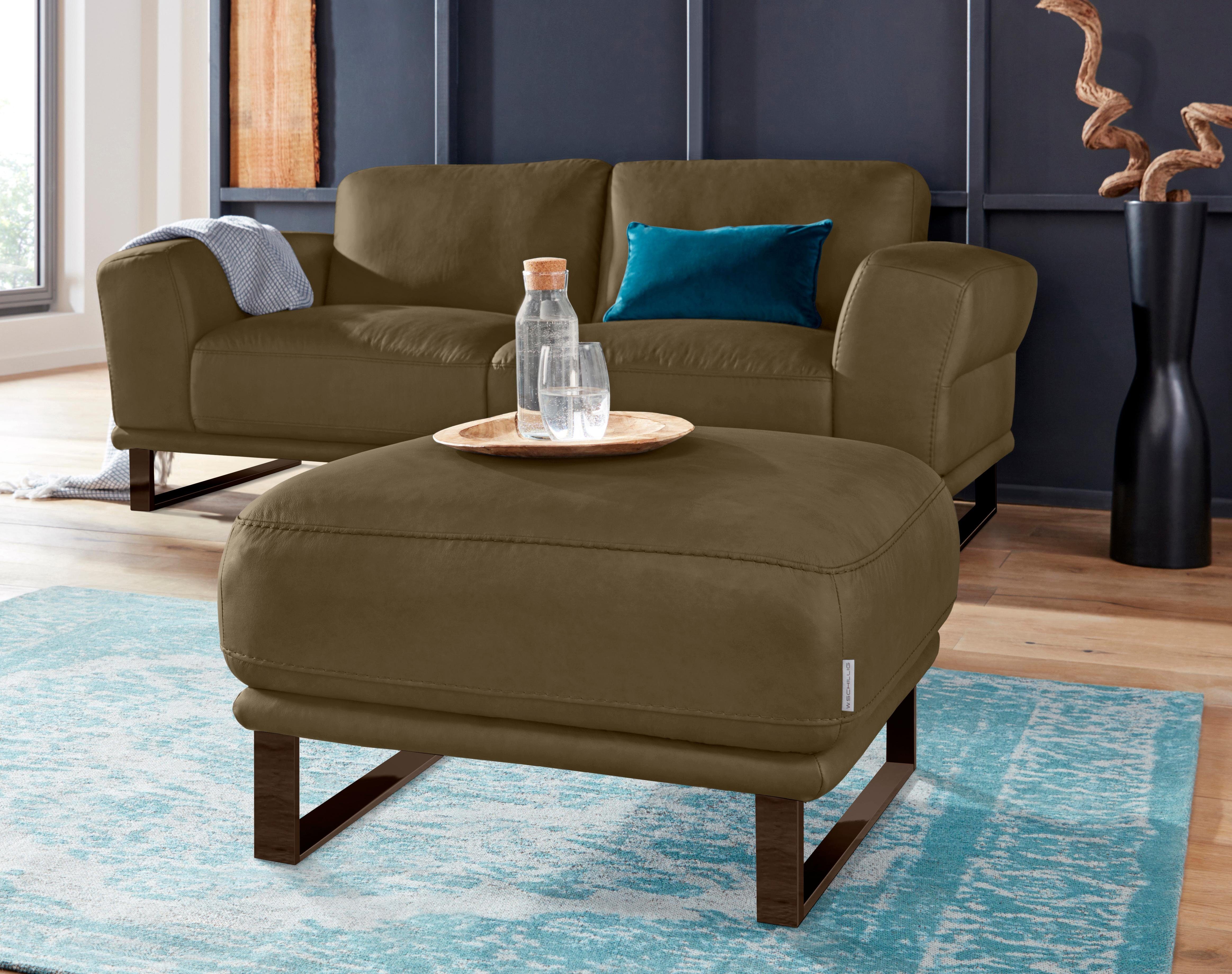 W.SCHILLIG Hocker »montanaa«, mit Metallkufen in Bronze pulverbeschichtet, Breite 71 cm online kaufen | OTTO W.SCHILLIG Hocker »montanaa«, mit Metallkufen in Bronze pulverbeschichtet, Breite 71 cm online kaufen | OTTO