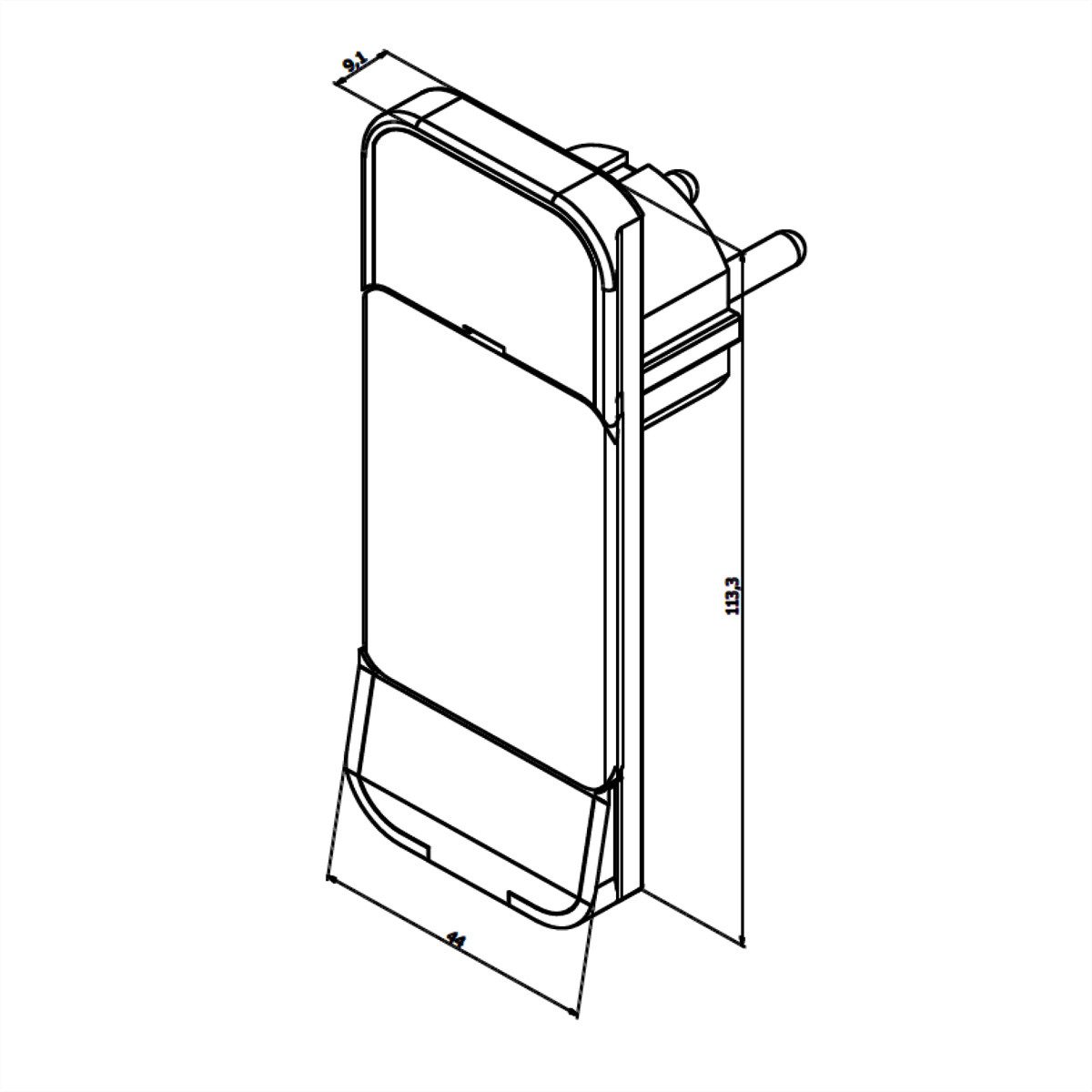 Bachmann SmartPlug Flachstecker Steckdosenleiste (Kabellänge 1.6 m), mit 3x Schutzkontakt Steckdosenleiste