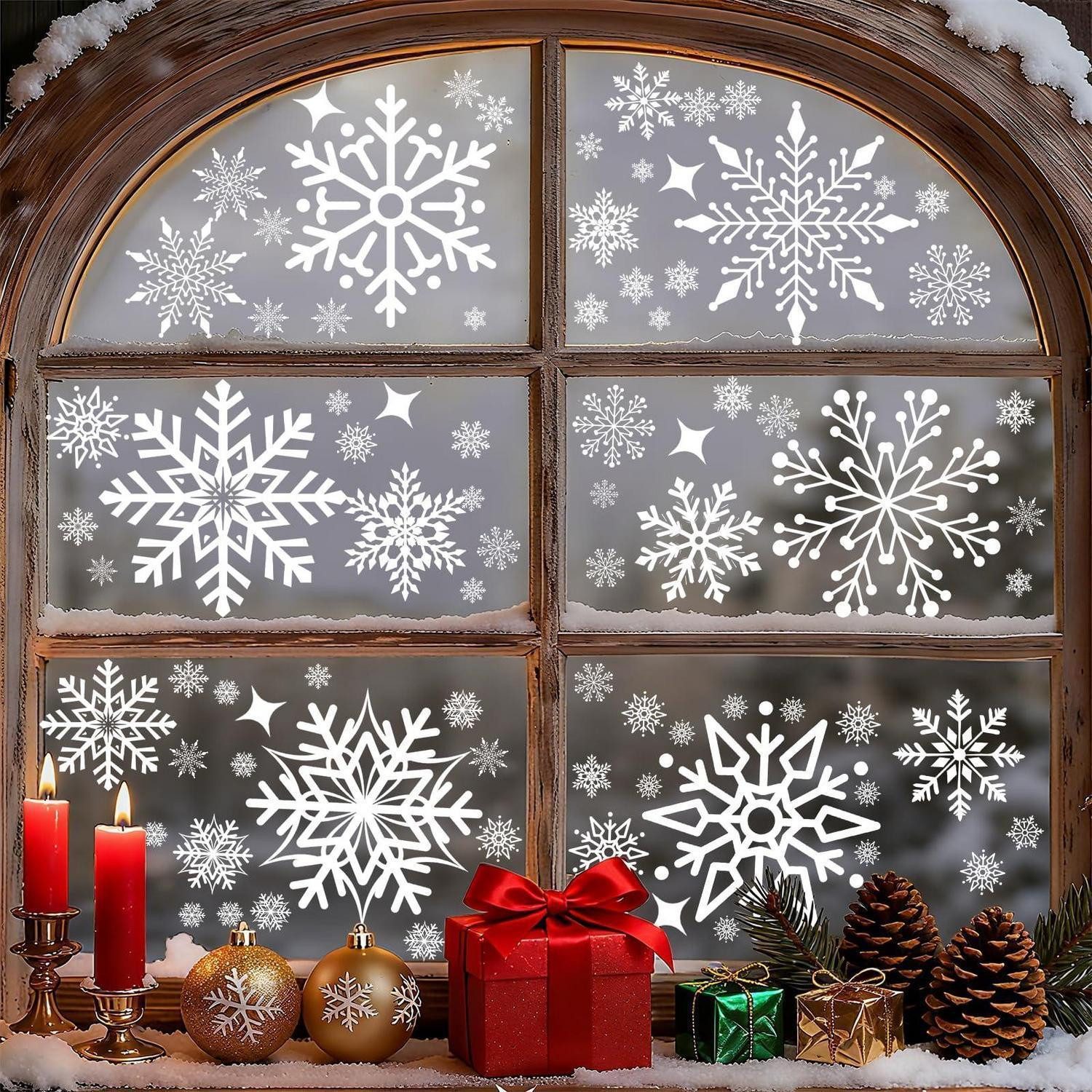 LuxusKollektion Fensterbild Fensterbilder Weihnachten Schneeflocken 2026
