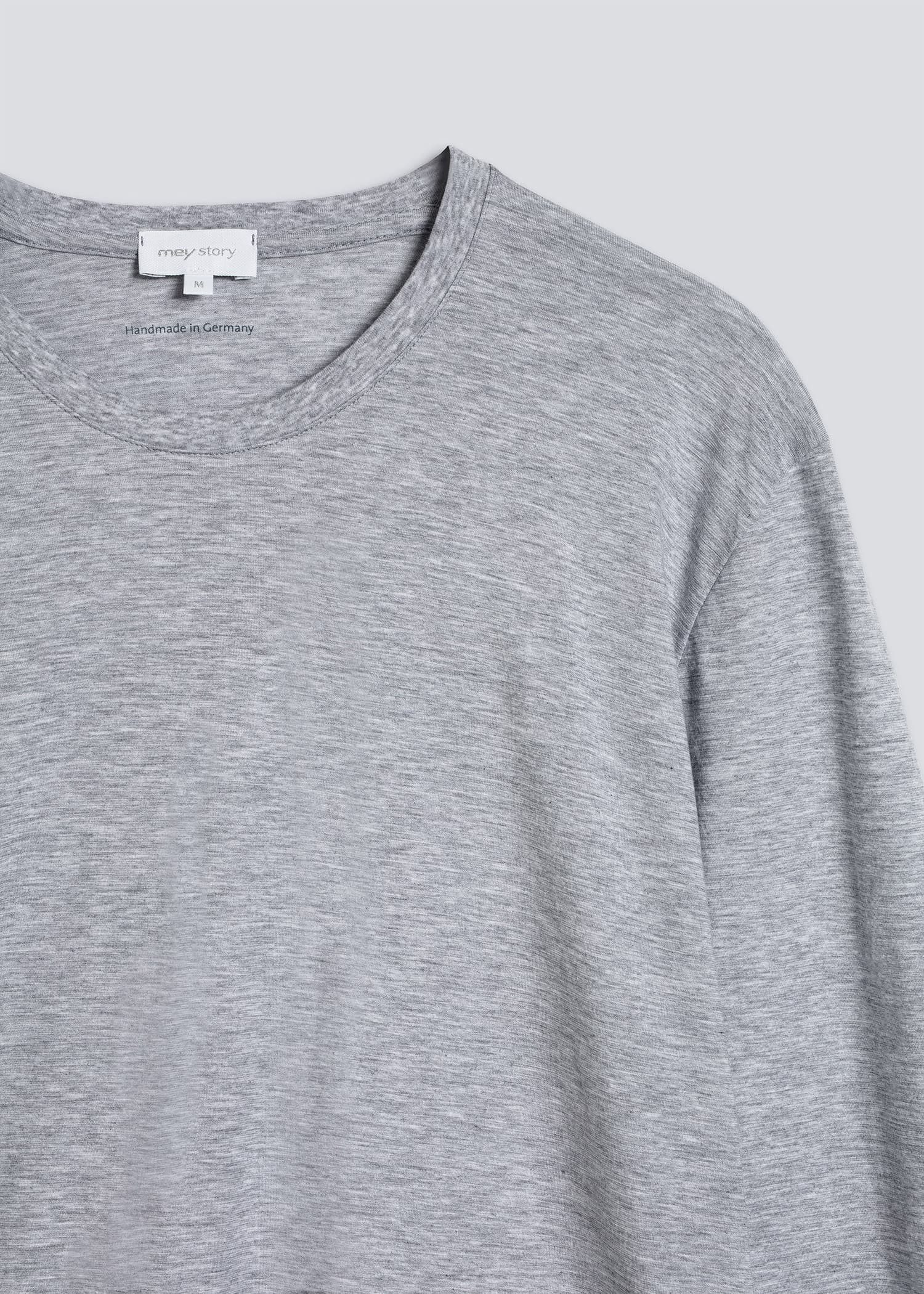 Mey Langarmshirt Mey Herren Longsleeve Mey Story Uni T-Shirt (1-tlg)