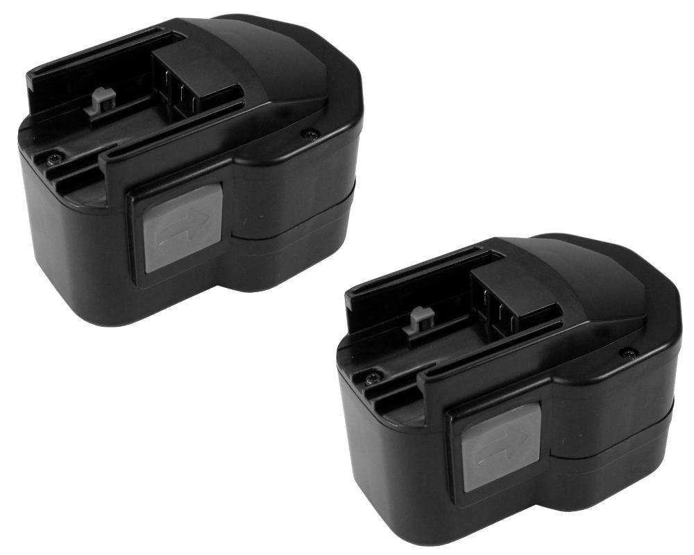 Trade-Shop 2x Akku passend für AEG Milwaukee B12 BX12 BXS12 BXL12 BF12 MX12 Akku Ni-MH 3300 mAh (12 V)
