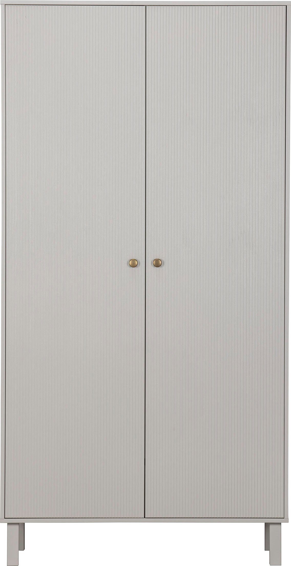 WOOOD Garderobenschrank Madu mit Kleiderstange, aus Kiefernholz, H 195 cm x B 100 cm