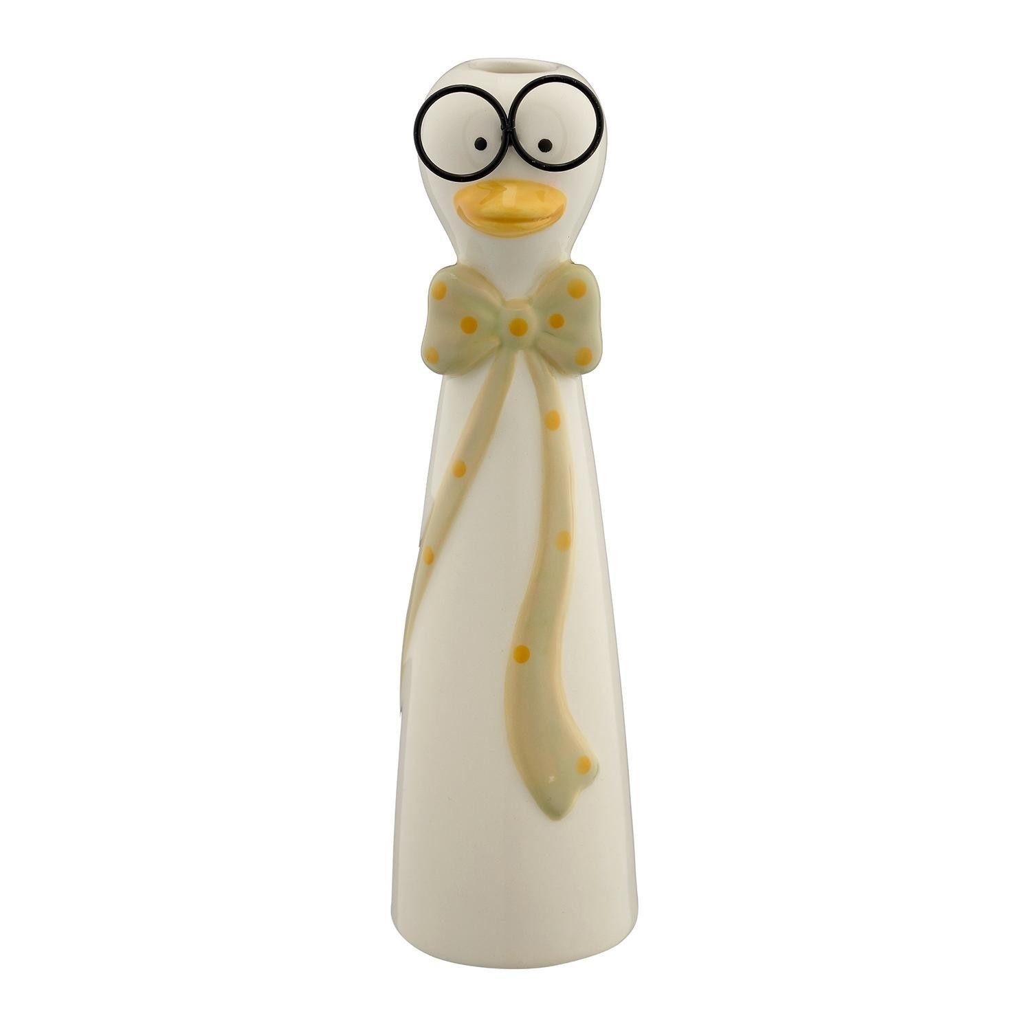 Gasper Dekovase DUCKY, H 20 cm, Weiß, Keramik, (1 St)