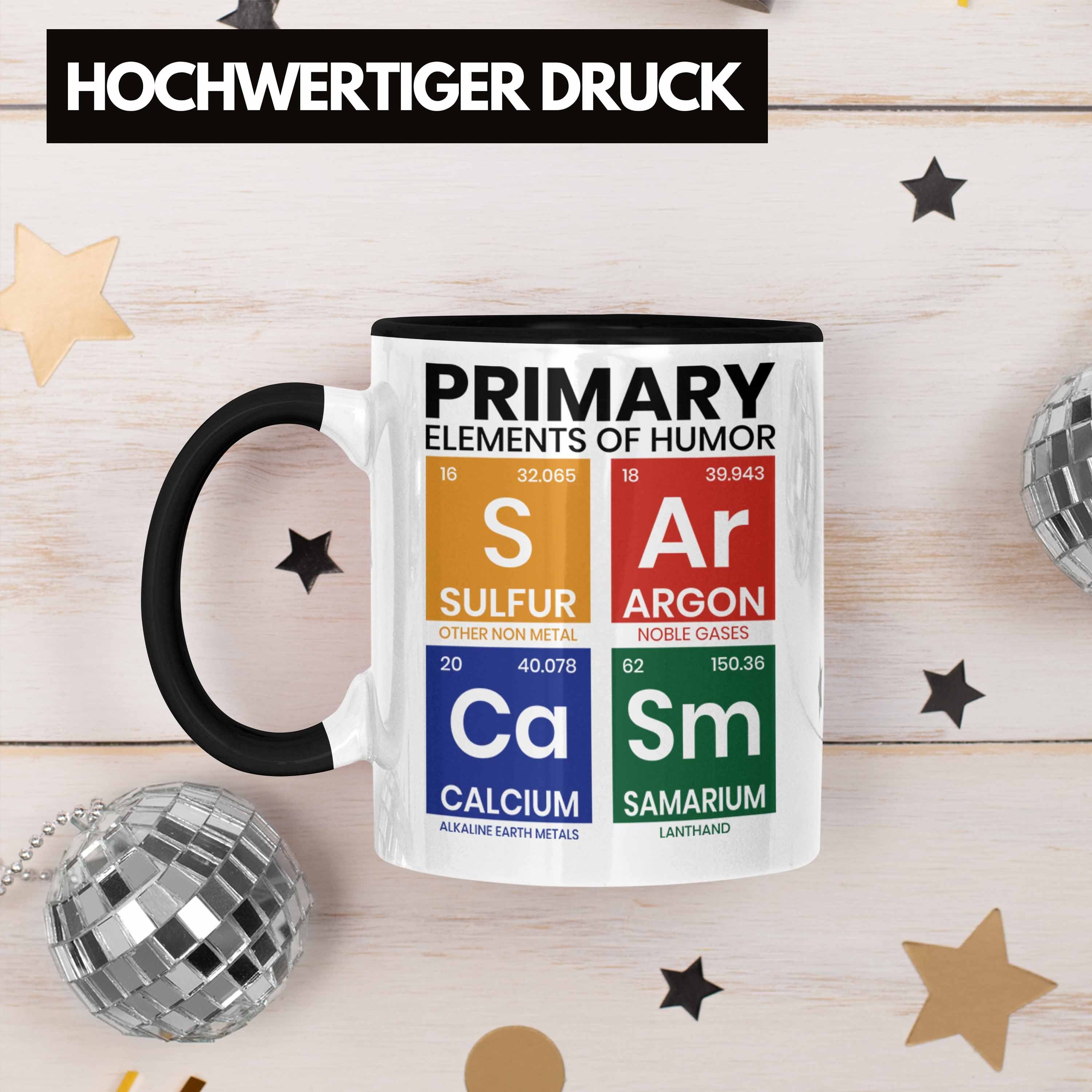 Trendation Tasse Geschenkidee Of Ar Primary Elemts Ch Humor Schwarz Chemiker Sarkasmus Ca S Sm