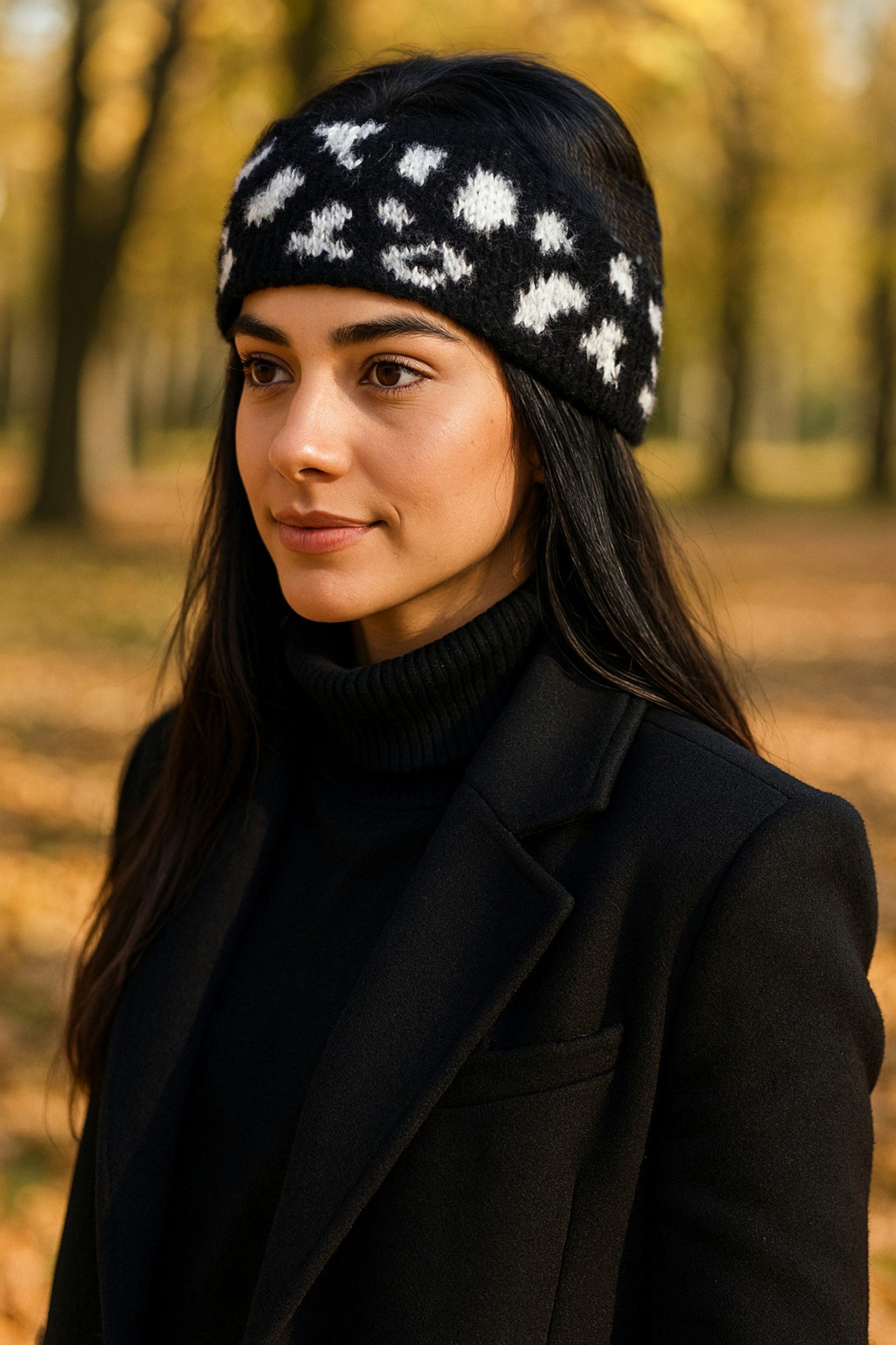 Ella Jonte Stirnband im Leopard Design mit Fleece gefüttert Herbst Winter günstig online kaufen