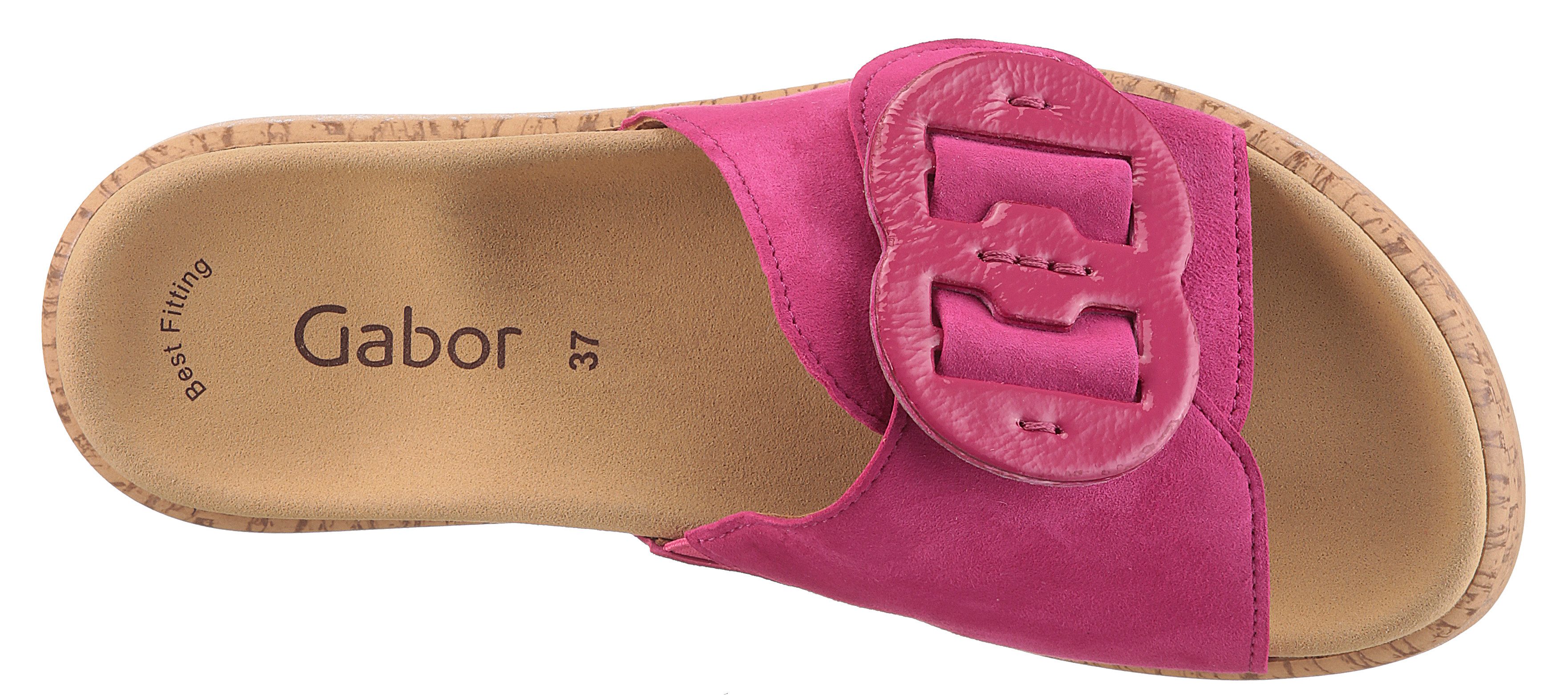 Gabor Pantolette, Plateau, Sommerschuh, Bequemschuh, Best Fitting für gute Passform