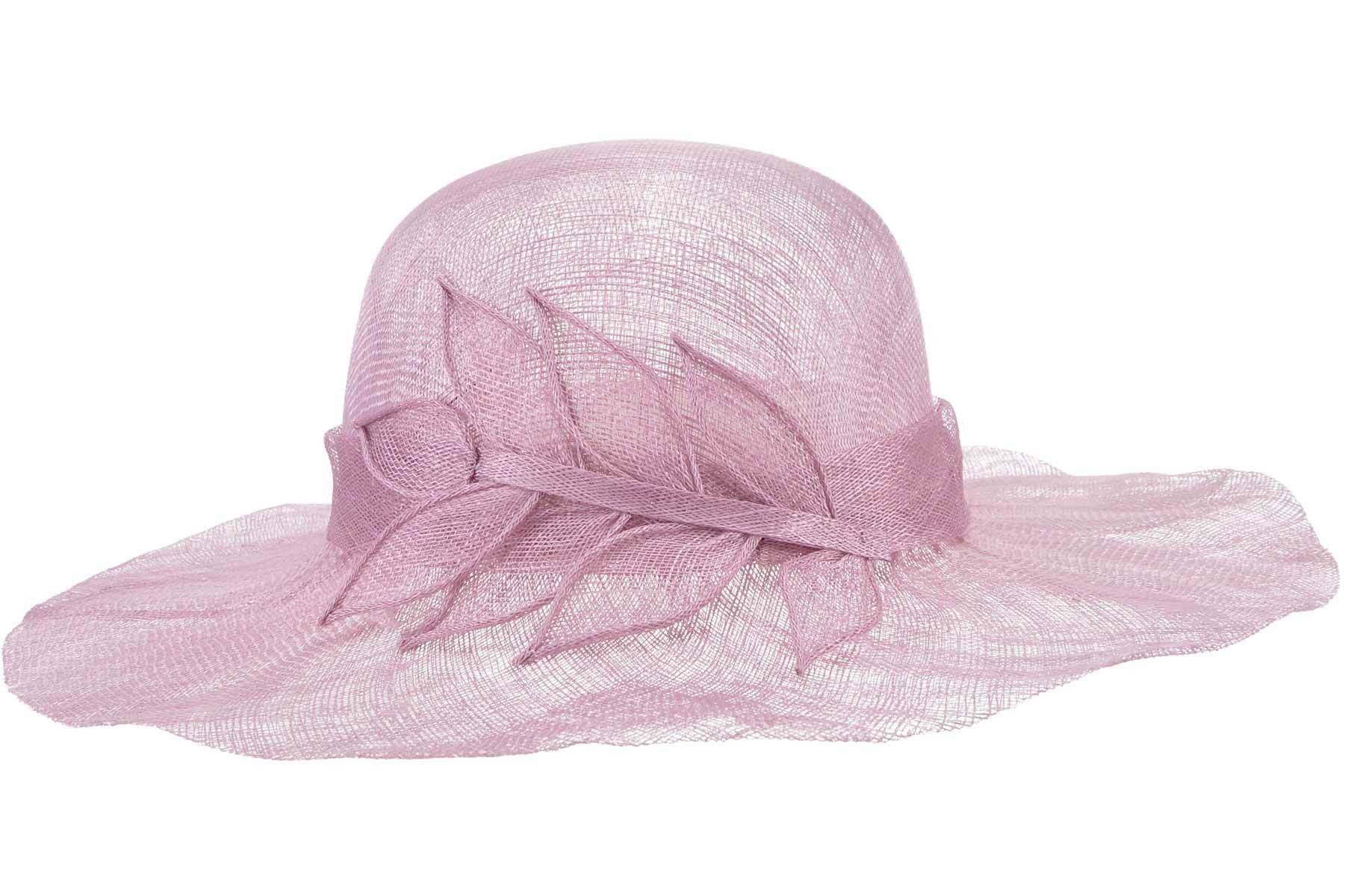 Seeberger Strohhut Sinamay Flapper mit Blättergarnitur günstig online kaufen