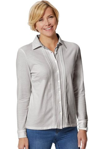 CLASSIC BASICS Блузка из джерси с Hemdblusenkragen