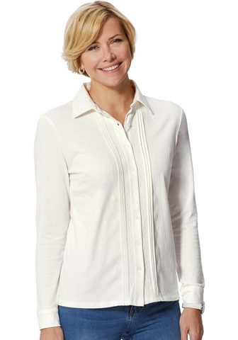 CLASSIC BASICS Блузка из джерси с Hemdblusenkragen