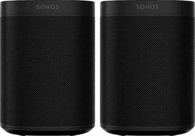 Sonos One Gen2 Stereo Smart Speaker (mit integrierter Sprachsteuerung, 2-er Set)