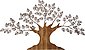 HOFMANN LIVING AND MORE Wanddekoobjekt »Baum«, Materialmix aus Metall und Holz, Bild 3