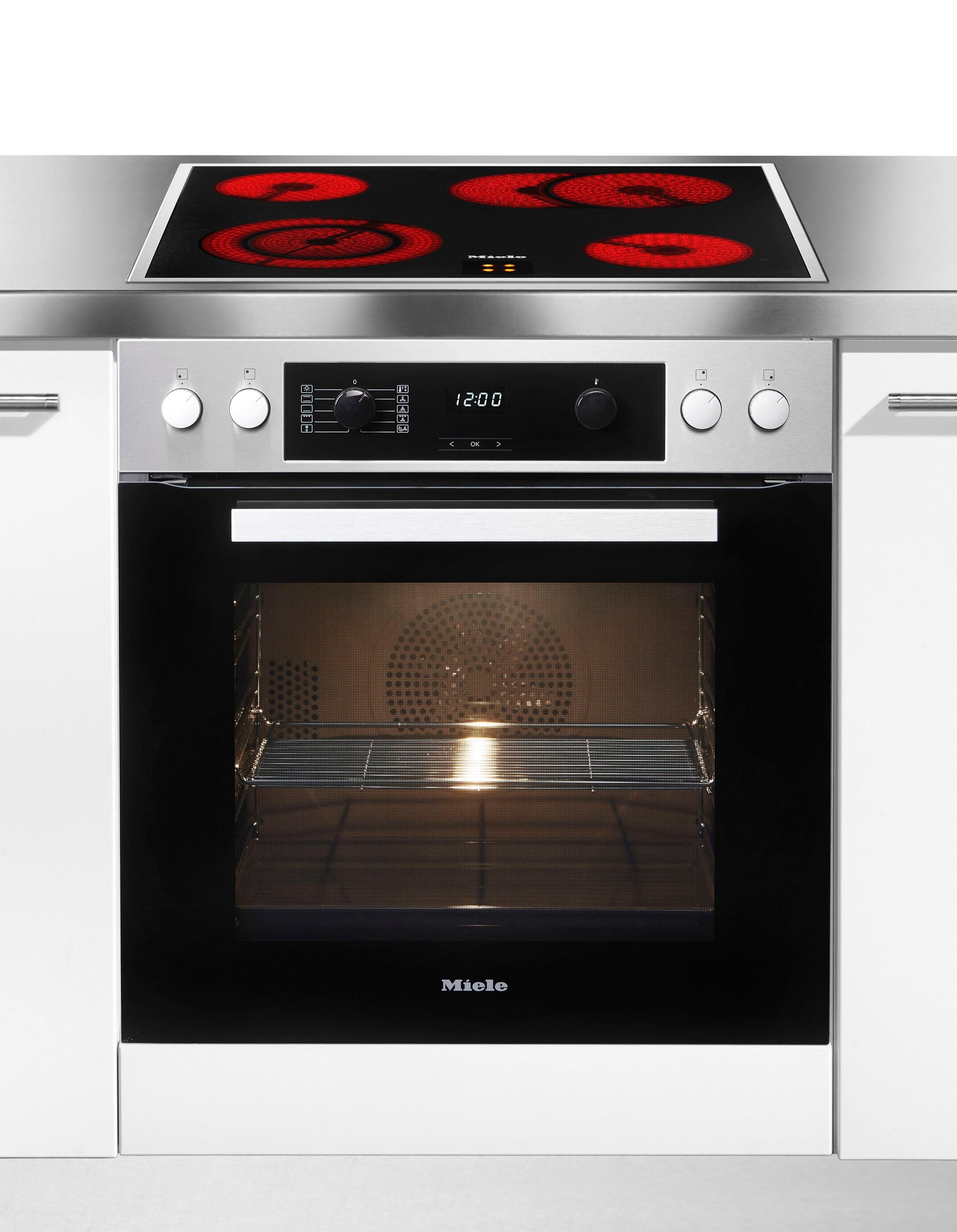 Miele ElektroHerdSet H22671 E clst + KM 6003, mit Vollauszug online kaufen OTTO