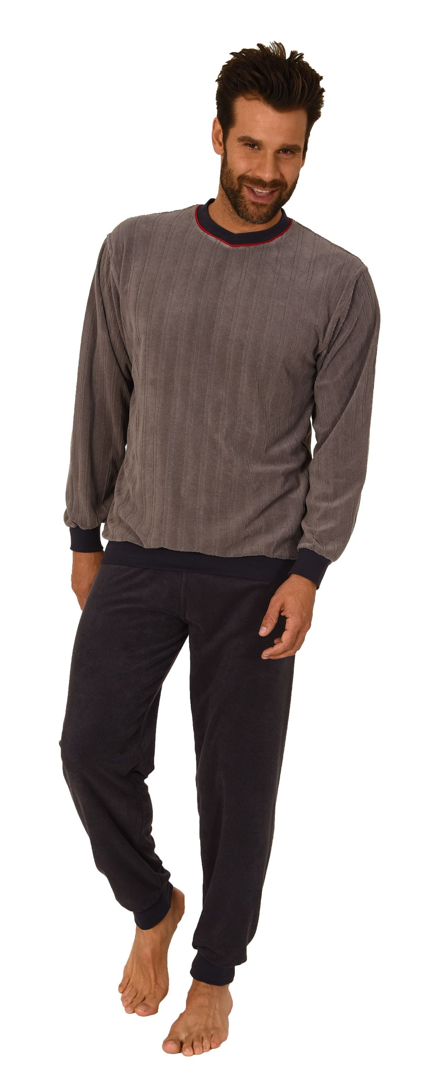 Normann Pyjama Normann Herren Frottee Schlafanzug günstig online kaufen