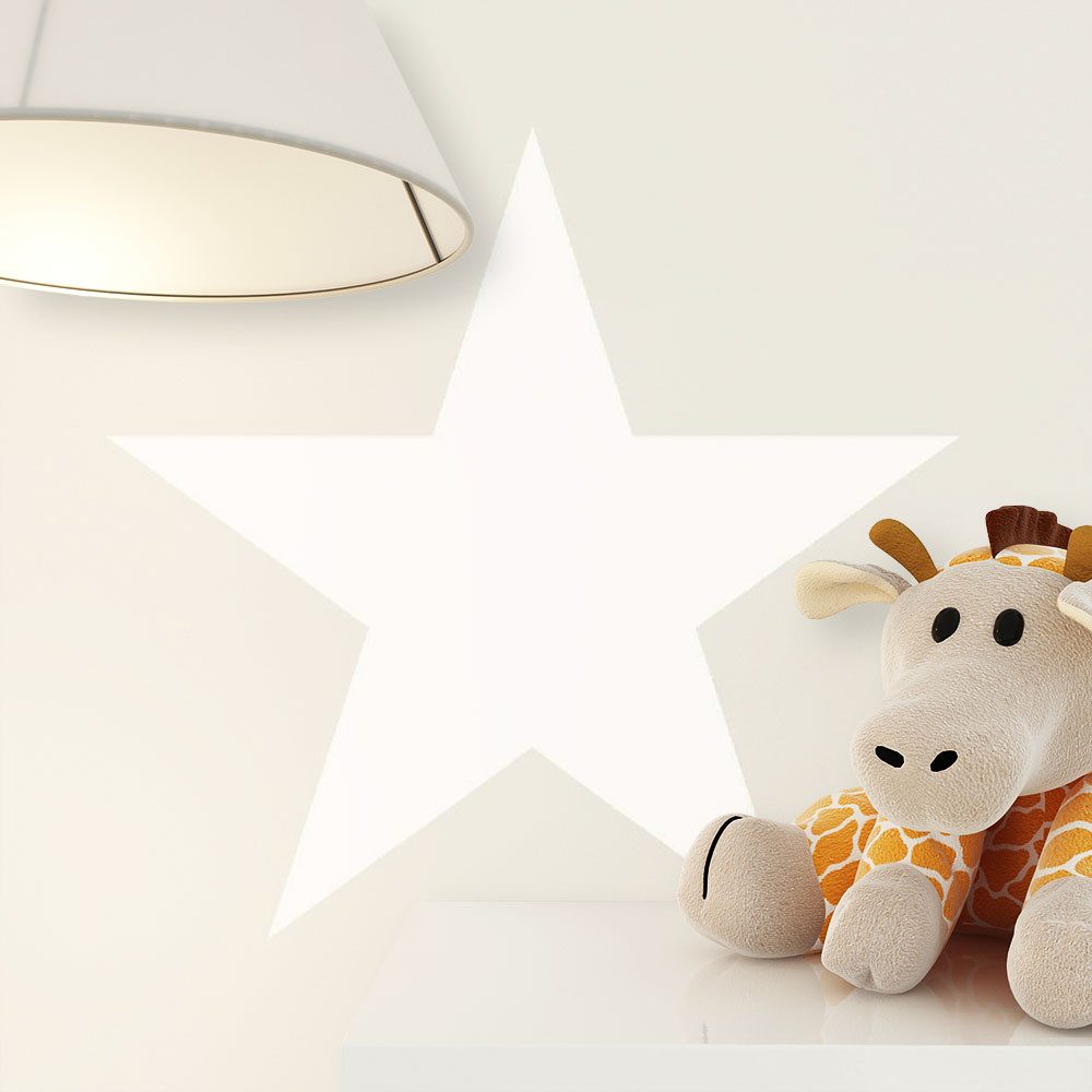 Newroom Vliestapete Grau Tapete Kinderzimmer Sterne, Babytapete