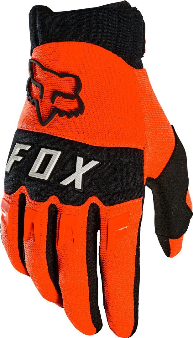Fox Motorradhandschuhe Dirtpaw Motocross Handschuhe Orange/Black