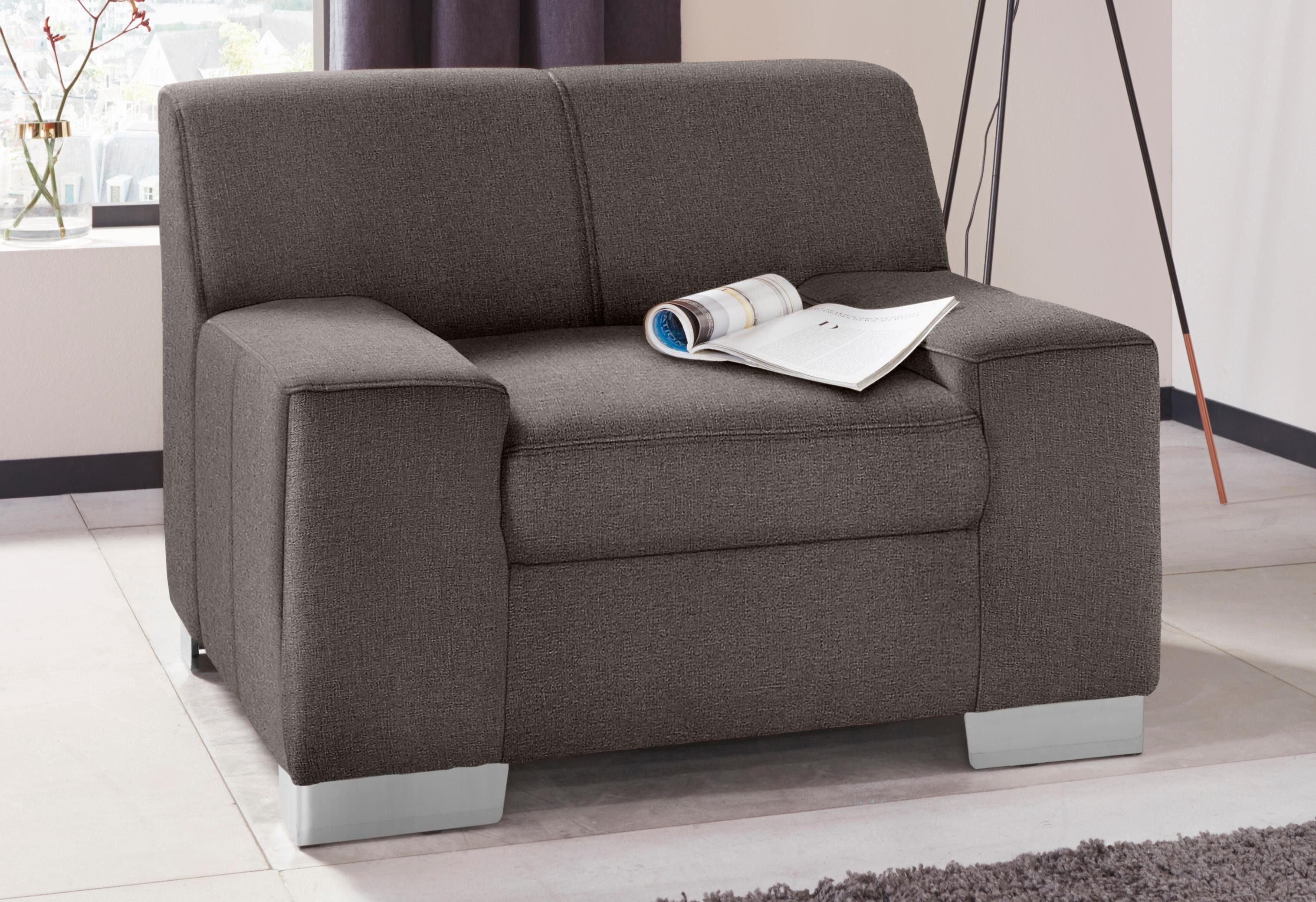 DOMO collection Sessel Bero, elegant und zeitlos, kubisch und bequem