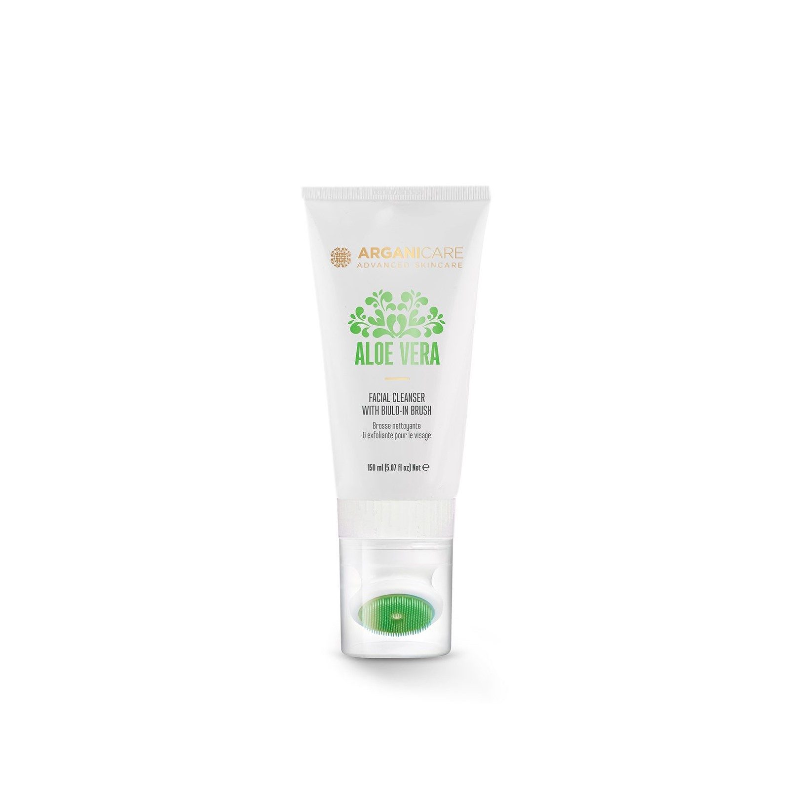 Arganicare Gesichtsreinigungsbürste Aloe Vera Facial Cleanser mit eingebauter Bürste, 1-tlg.