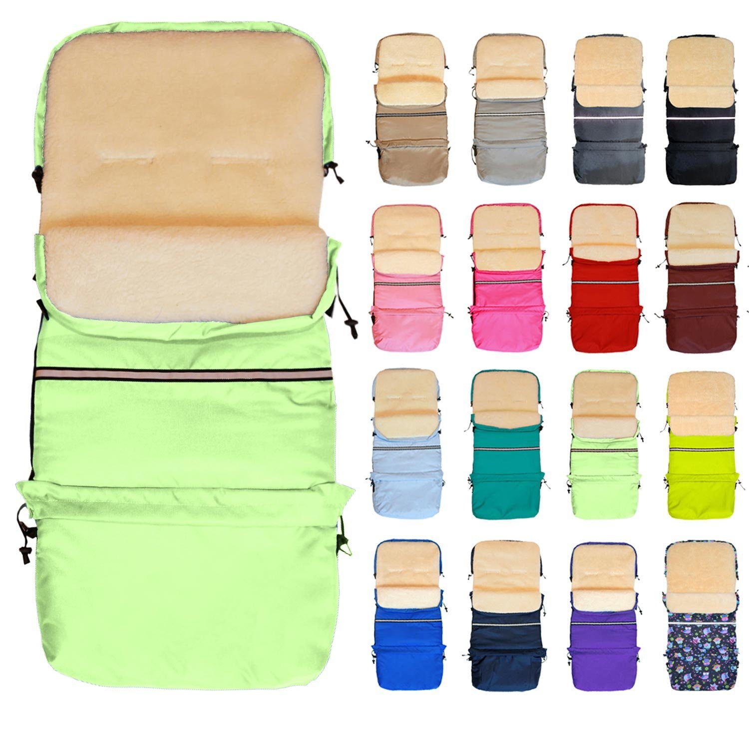 Baby-Joy Fußsack Baby-Joy Fußsack FINN XXL -110cm- Kinderwagen Winterfußsack Thermofußs, Wetterfest, Thermo-warm und Ultraweich