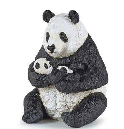 papo Spielfigur Papo - Spielfigur - Panda mit Jungem, Spielfiguren sind per Hand bemalt.