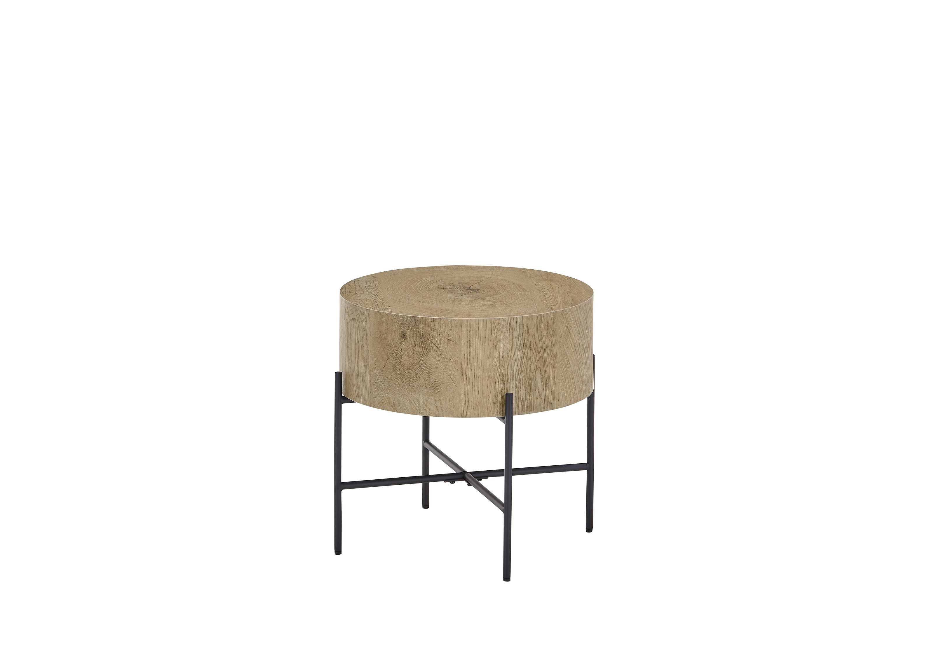 freiraum Beistelltisch MANACOR, in Eiche Dekor, Holzwerkstoff/ Metall - 45x45cm (HxD)
