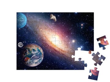 puzzleYOU Puzzle Erde, Mond, Weltraum und Sonnensystem, 48 Puzzleteile, puzzleYOU-Kollektionen Astronomie