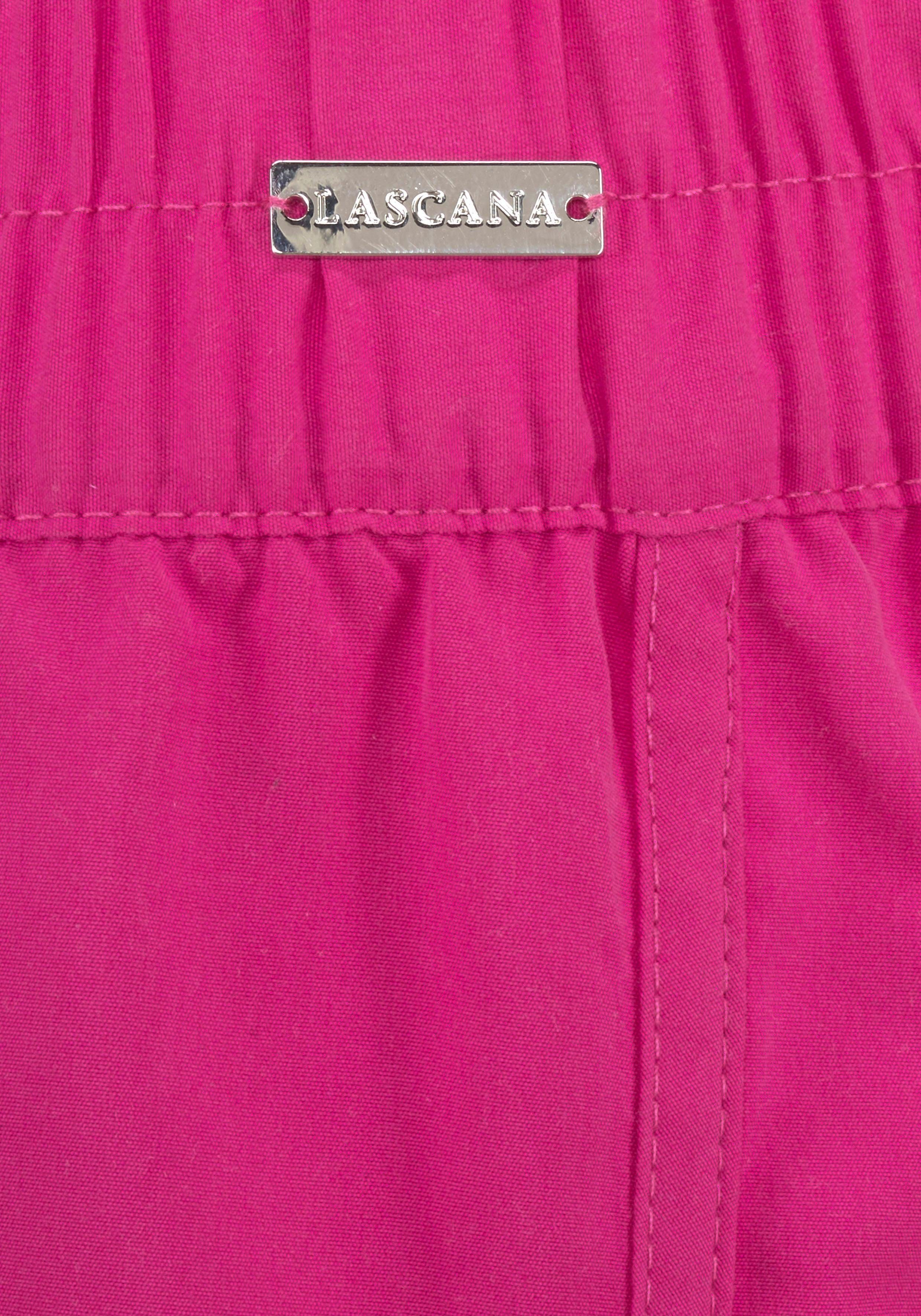LASCANA Badeshorts elastisches Bündchen, mit Gesäßtasche, softe Microfaser-Qualität