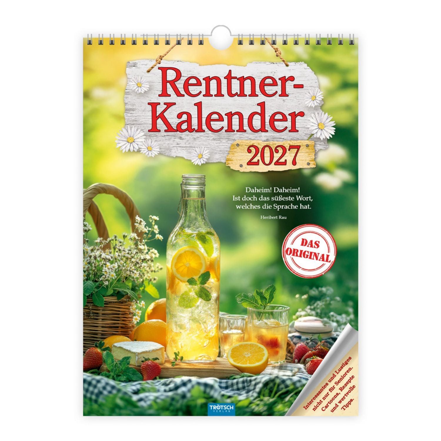 Trötsch Verlag Wandkalender TRÖTSCH - Classickalender Rentnerkalender 2027