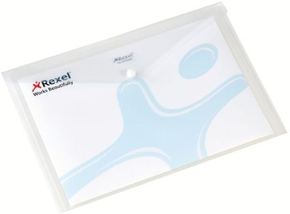 REXEL Fächermappe Dokumentenmappe A4 PP 5 Stück weiß